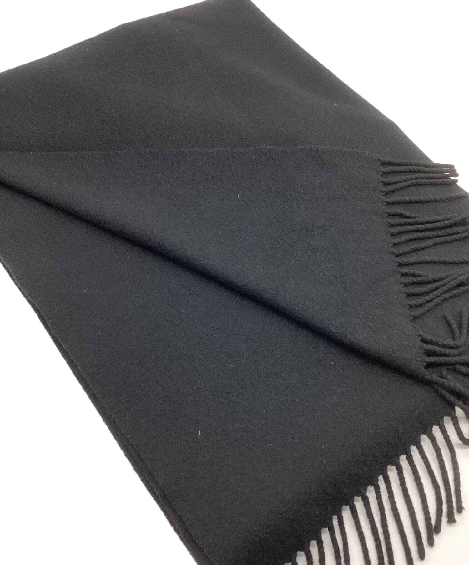 ❤お得なお品❤ブラック 暖かい大判カシミヤマフラー エルメス 膝掛け