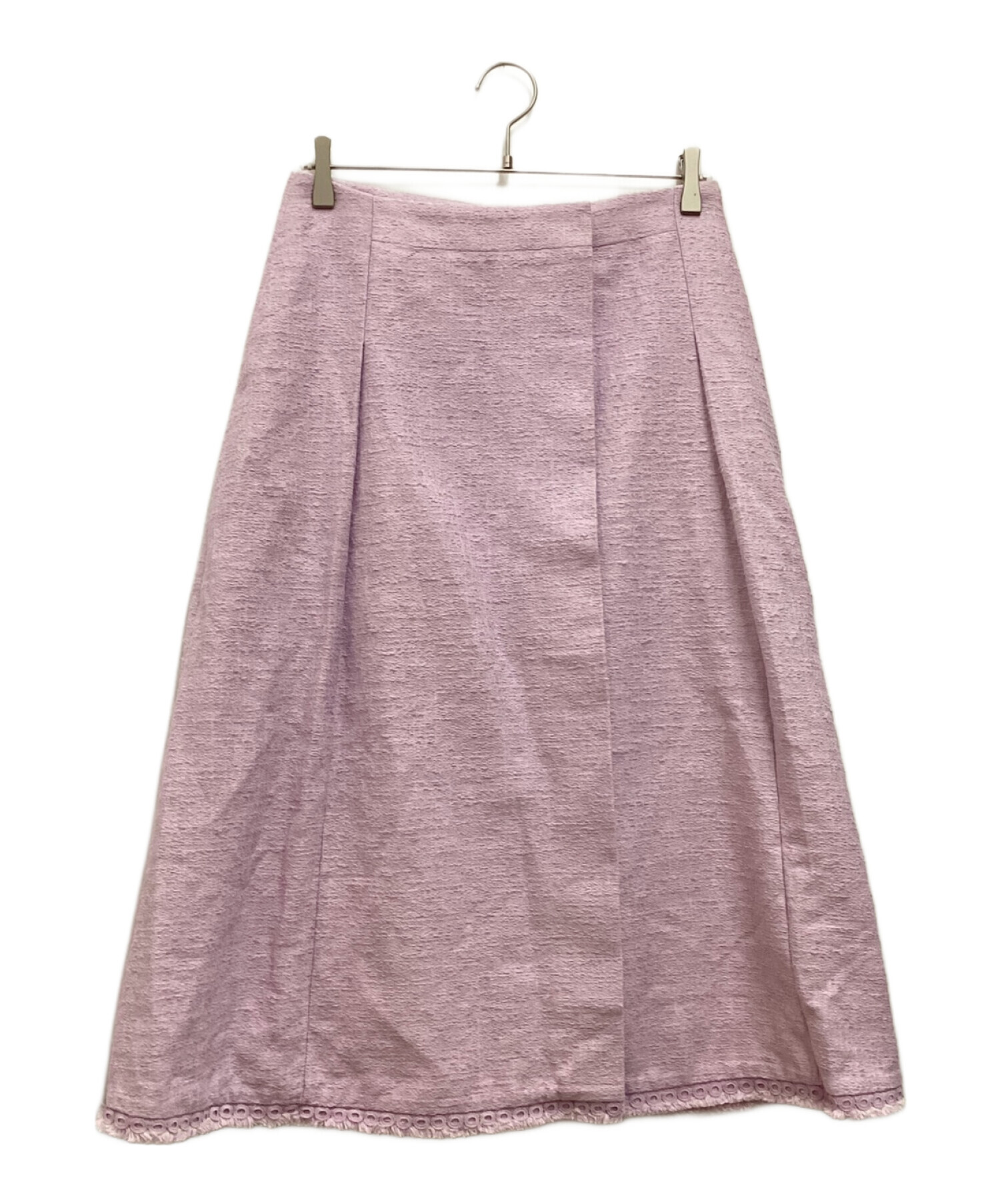 ツイードラップスカートドゥロワー