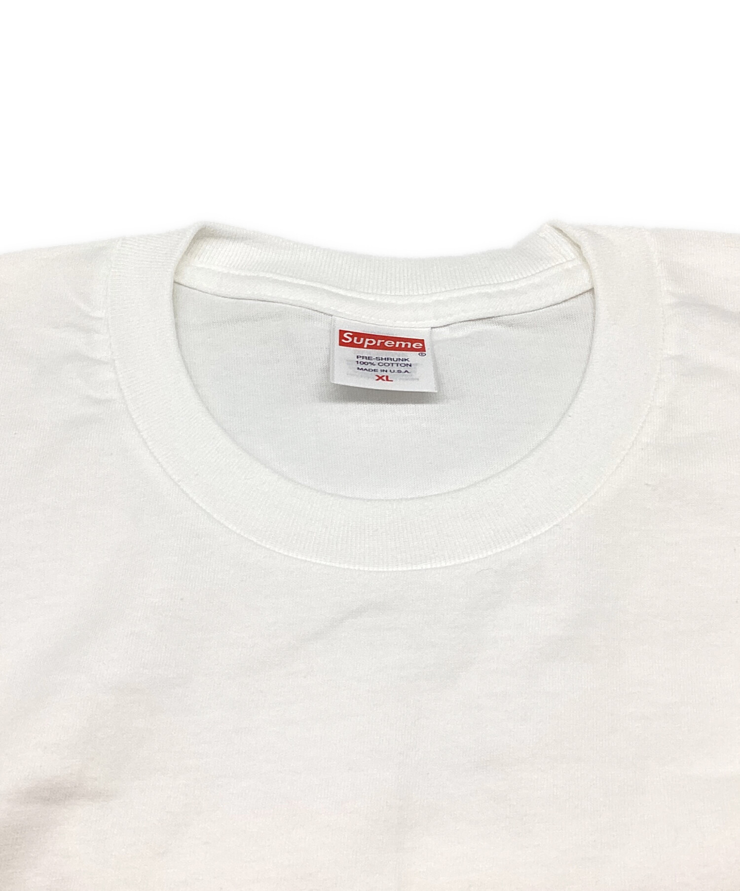 Supreme ホワイト Tシャツ XL 100%コットン