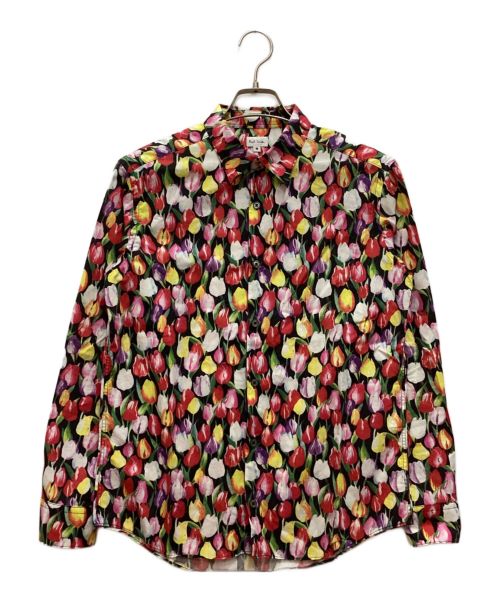 E-421 Paul Smith ポールスミス 花柄 デジタル 柄 総柄 長袖 デザイン  