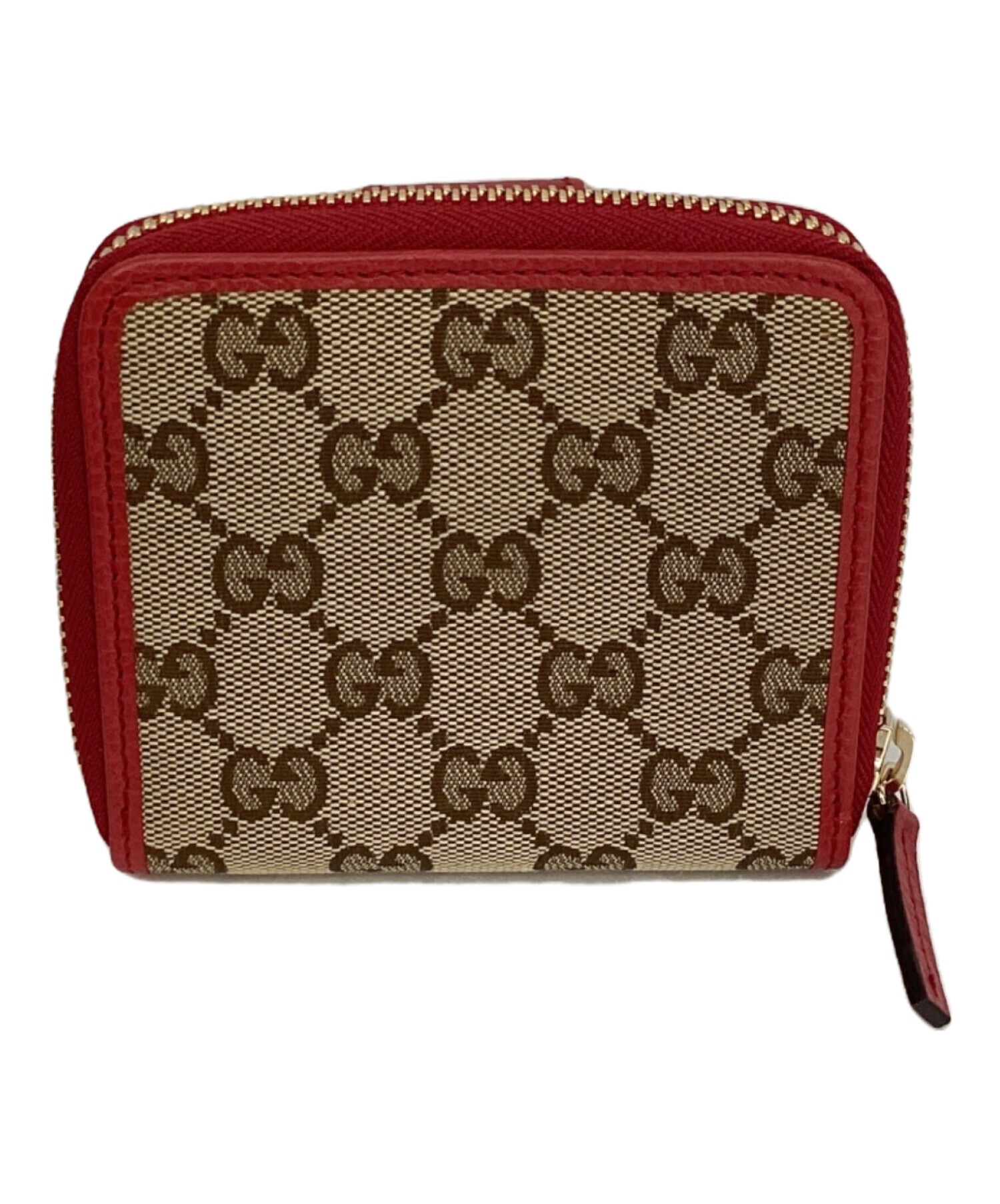 中古・古着通販】GUCCI (グッチ) 二つ折り財布 GGキャンバス ラウンド 
