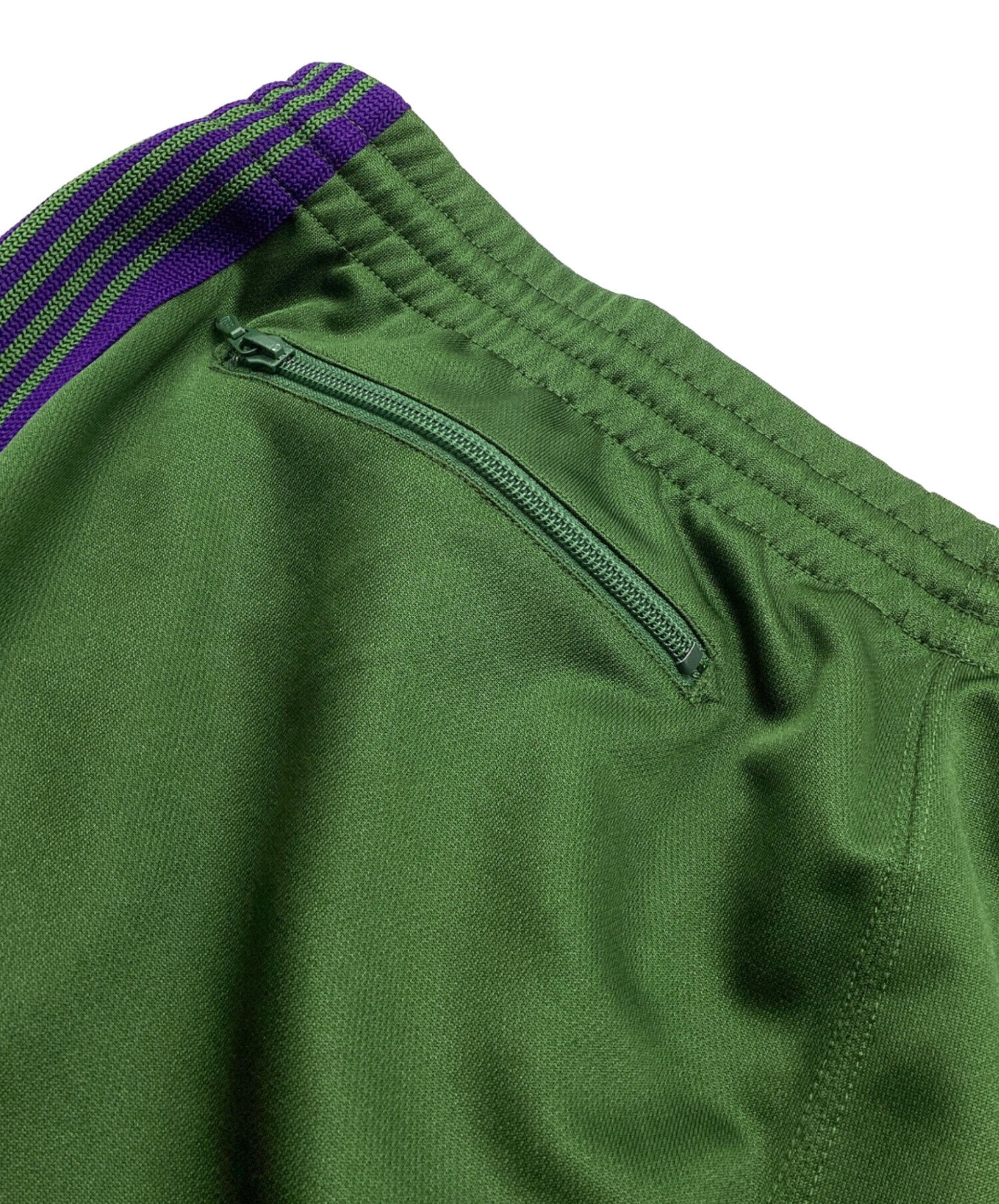 L ナローグリーンパープルneedles トラックパンツ