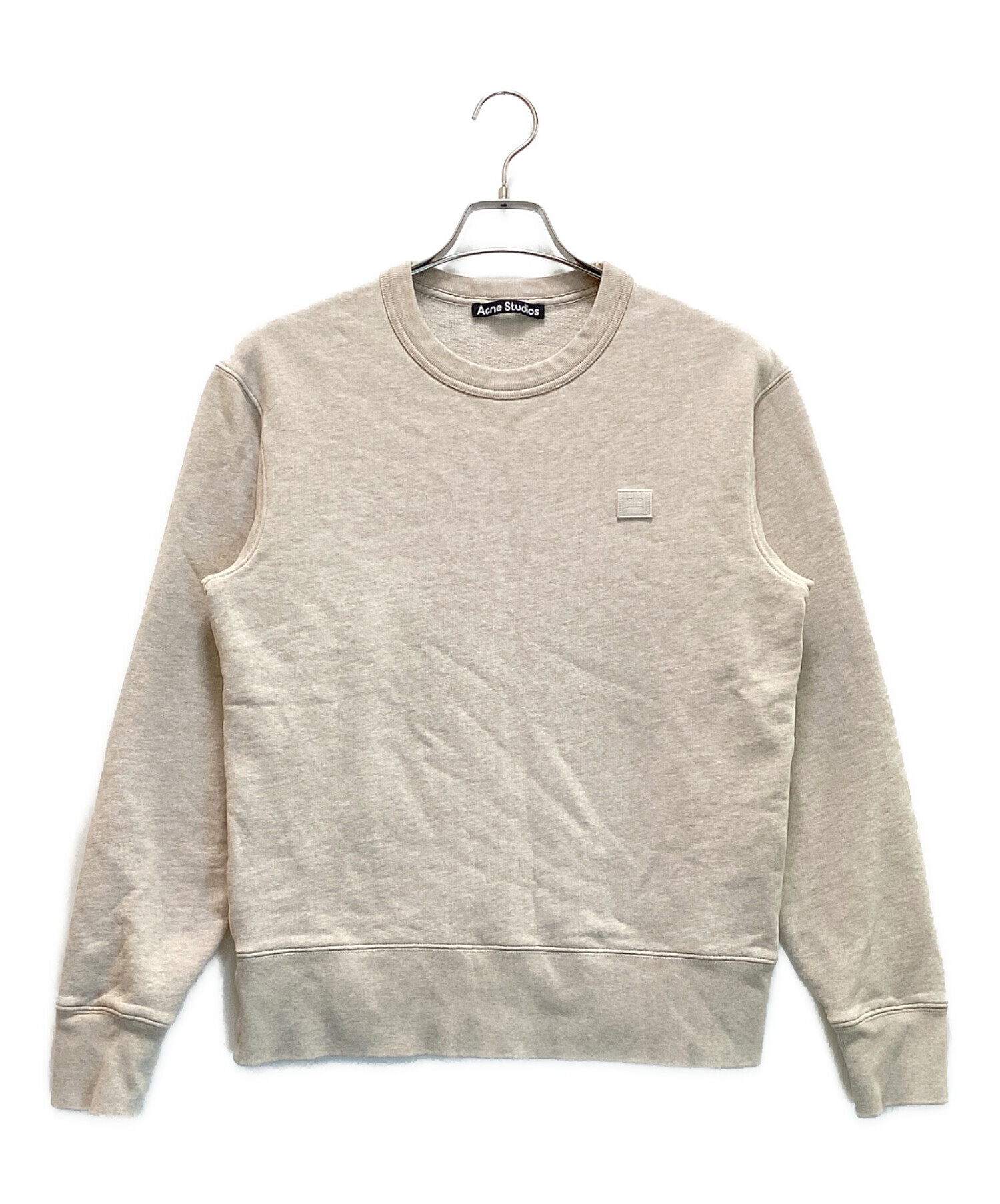 店頭完売 ACNE STUDIOS ベージュ ロゴ スウェットシャツ 【公式通販】