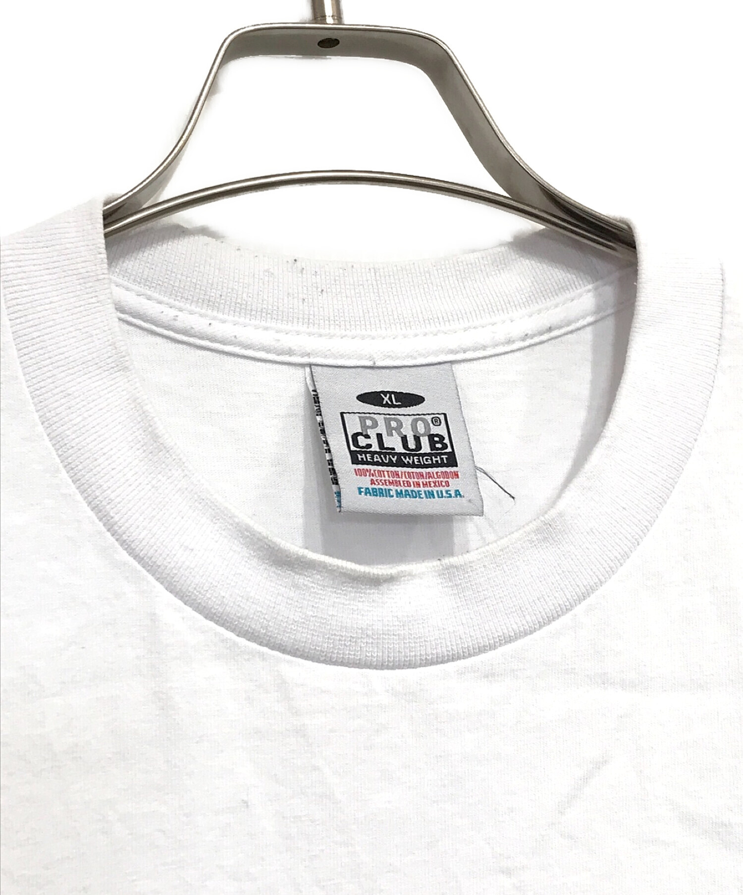 PRO CLUB × The Hermit Club (プロクラブ×ザ ハーミットクラブ) In & Out Tee ホワイト サイズ:XL
