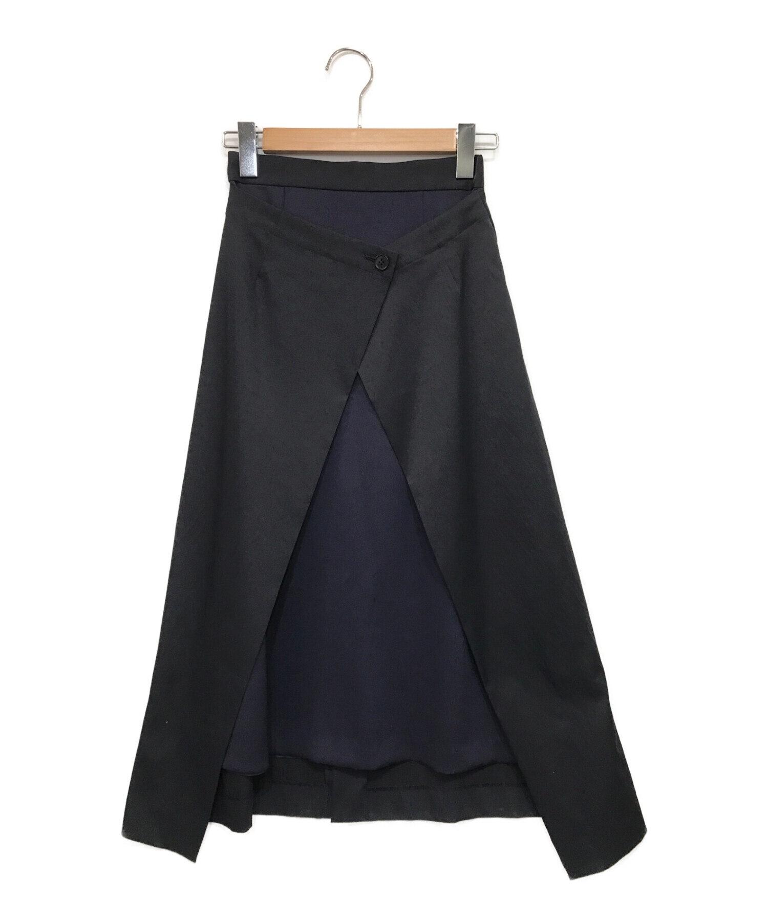LE CIEL BLEU (ルシェルブルー) Twill 2way Skirt/ツイル2WAYスカート ネイビー サイズ:34