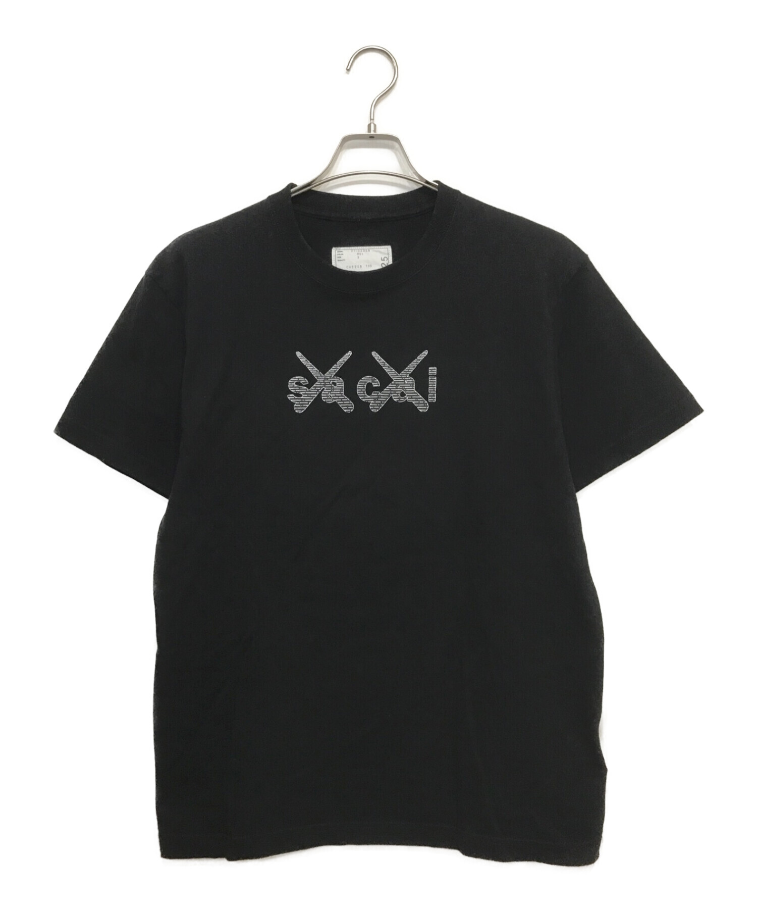 sacai x KAWS (サカイ×カウズ) プリントTシャツ / Print T-SHIRT TOKYO FIRST ブラック サイズ:2