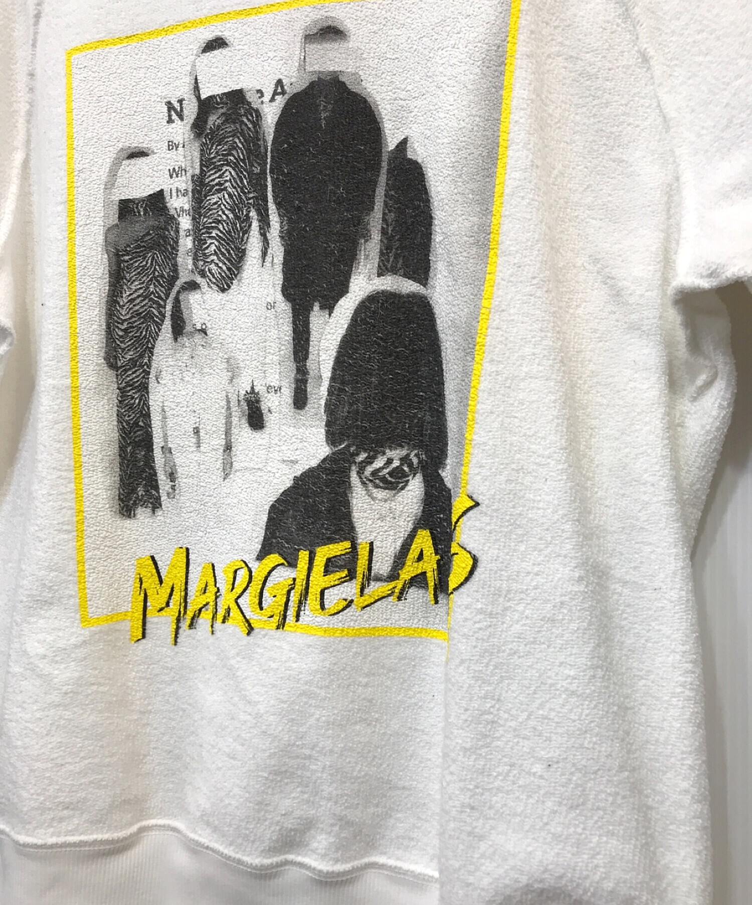 MM6 Maison Margiela (エムエムシックス メゾンマルジェラ) 半袖スウェット ホワイト サイズ:Ｓ