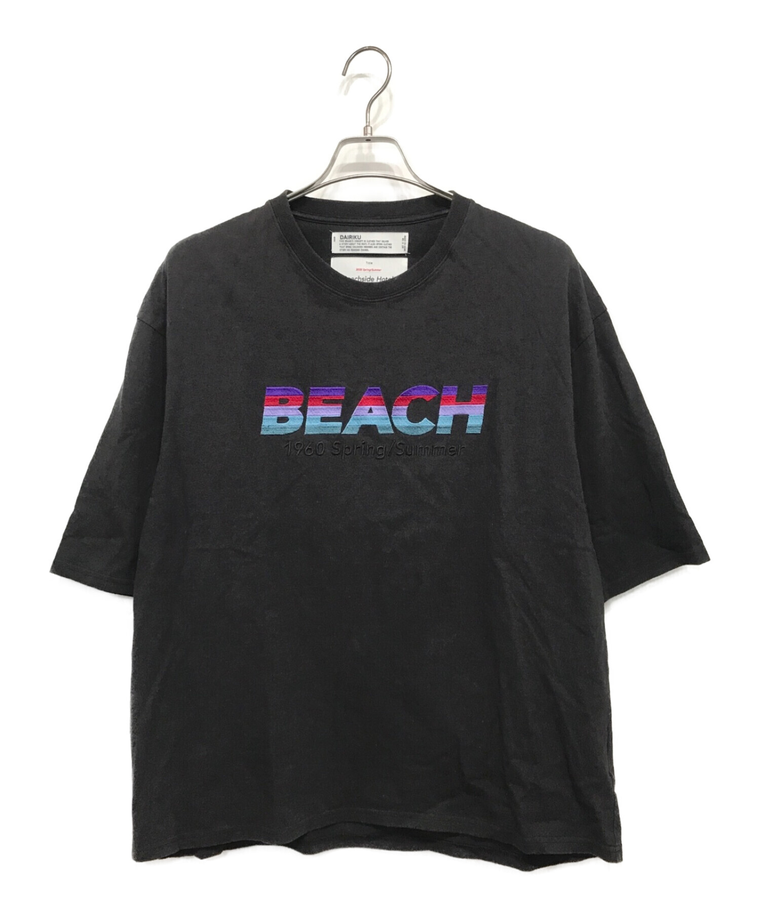 dairiku 20ss BEACH刺繍tシャツ