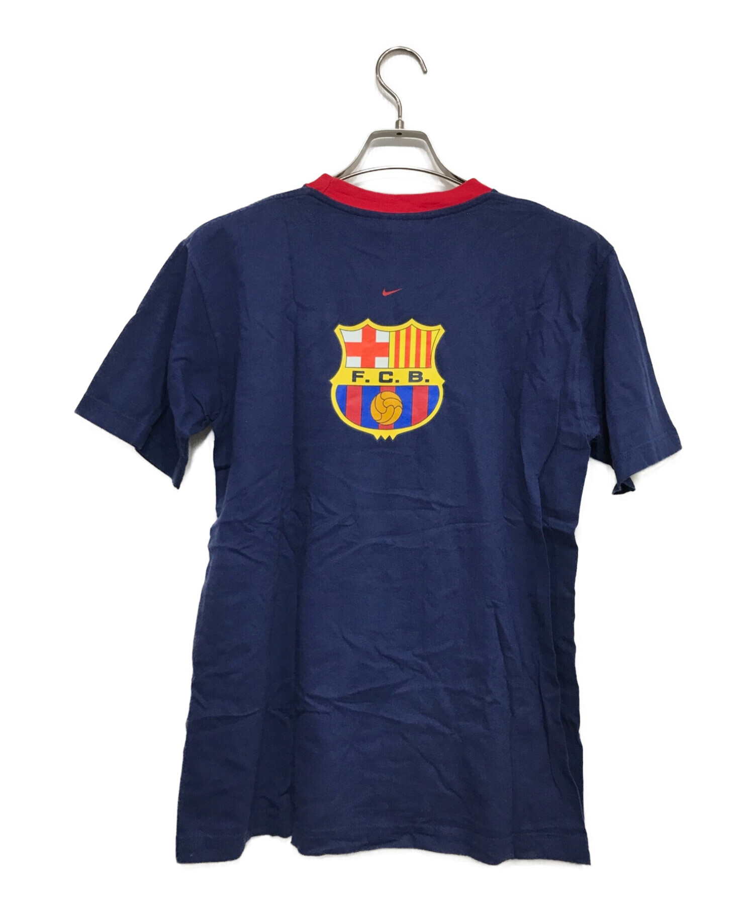 NIKE (ナイキ) FC BARCELONA プリントTシャツ ネイビー サイズ:SIZE XL