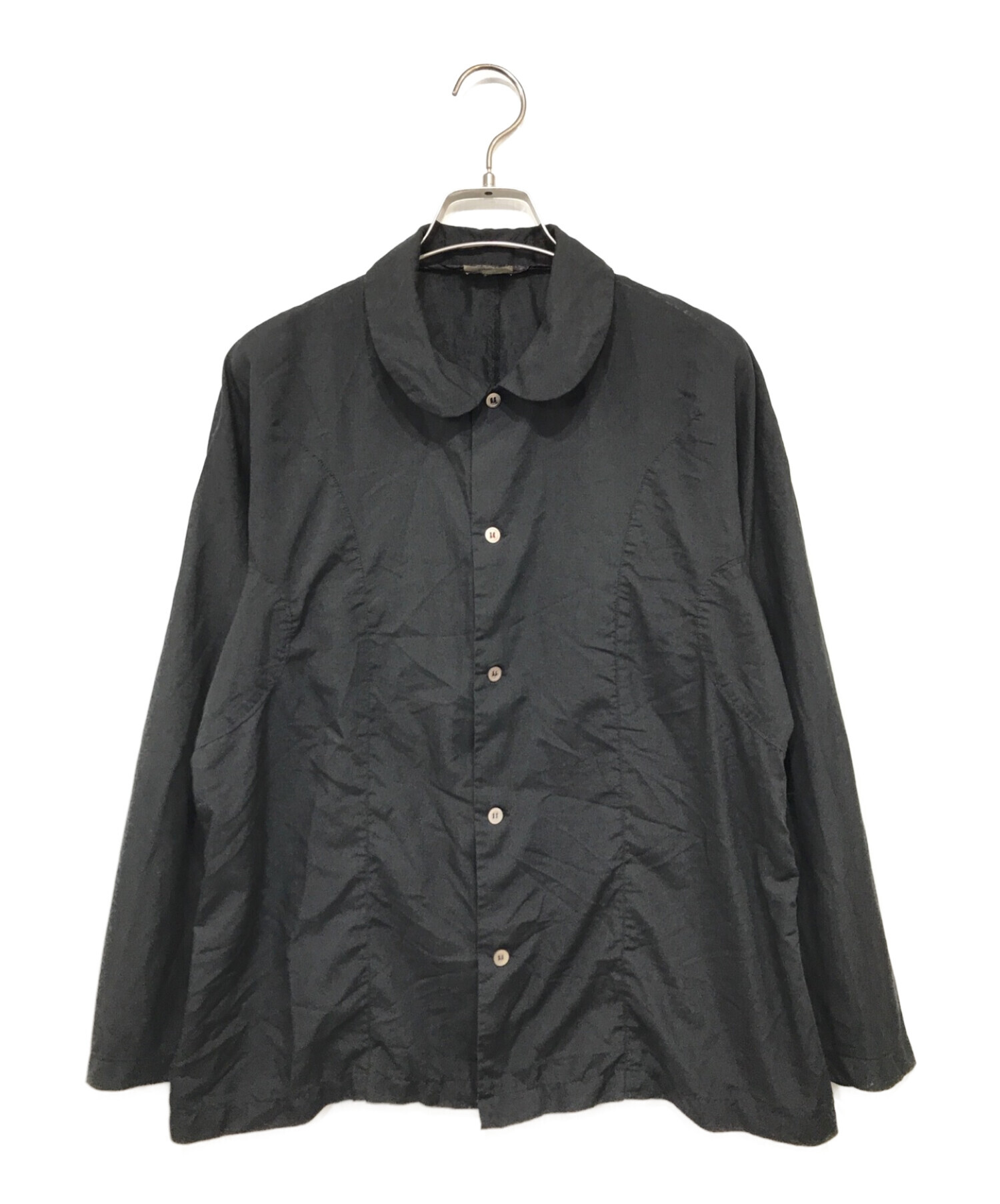 COMME des GARCONS (コムデギャルソン) 丸襟シャツ ブラック サイズ:L