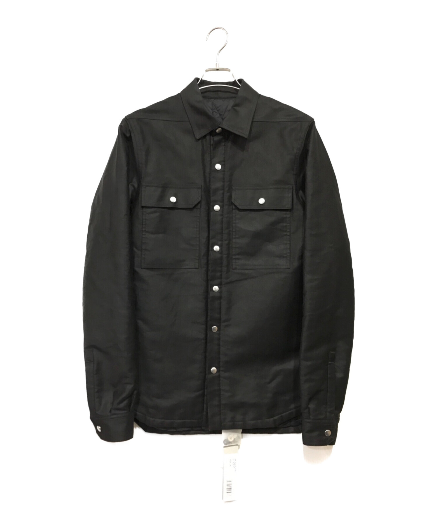 RICK OWENS (リック オウエンス) OUTER SHIRT シャツジャケット ブラック サイズ:46