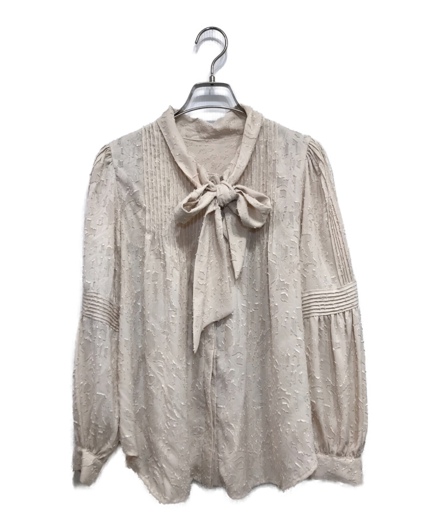 herlipto Lace Trimmed Bow-Tie Blouse Sサイ