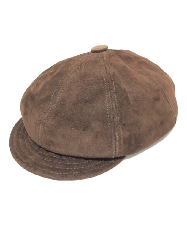 NEW YORK HAT USA製レザースエードキャスケット ニューヨークハット