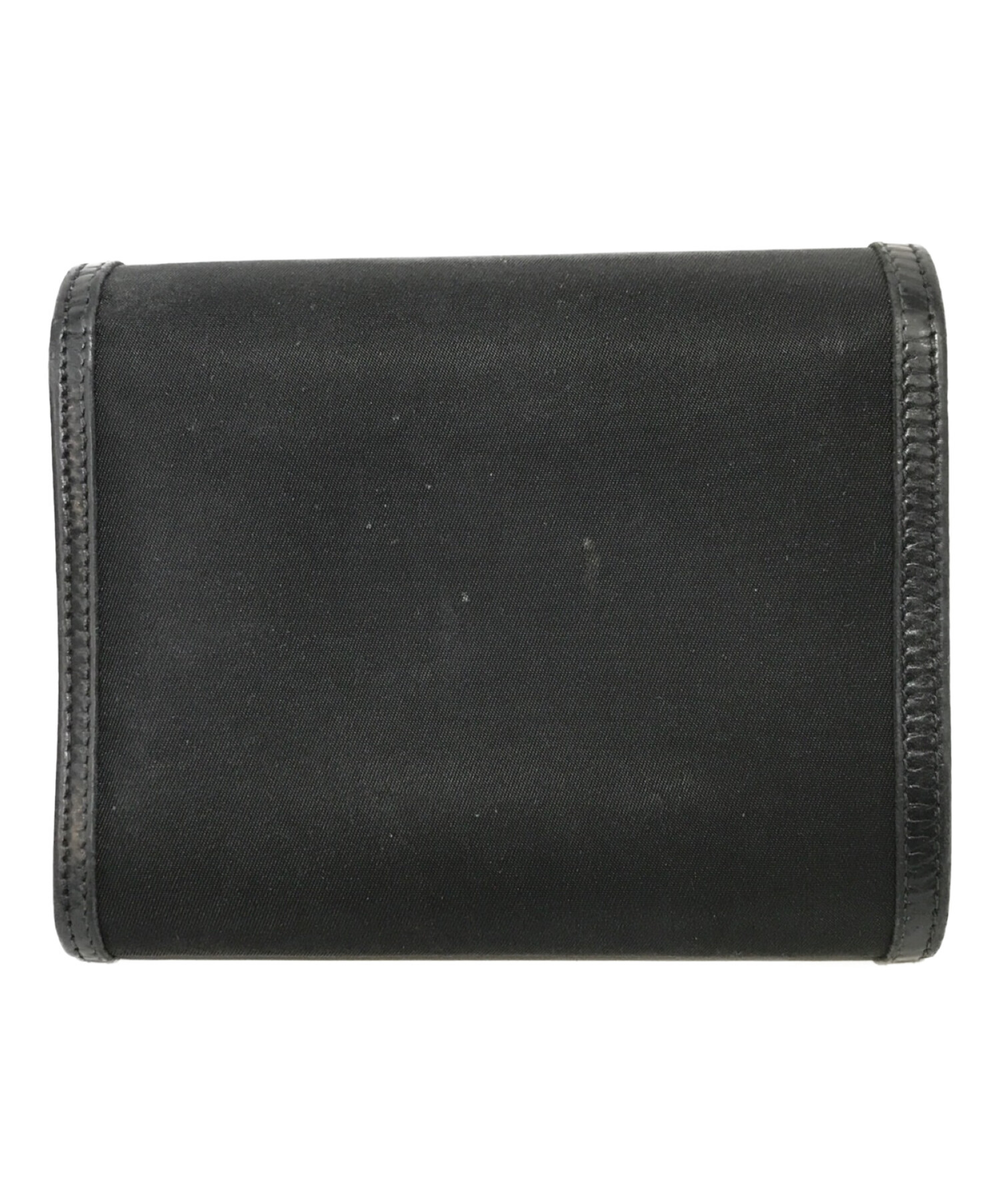 PRADA 黒 三つ折り財布 レザー （PRADA プラダ サフィアーノ