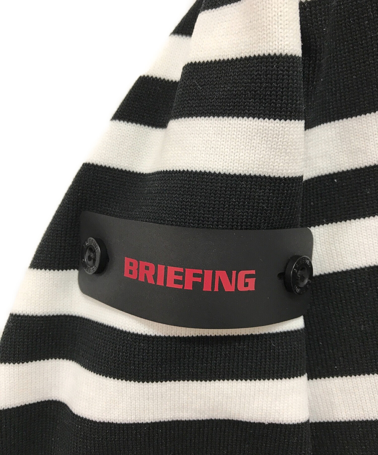 中古・古着通販】BRIEFING (ブリーフィング) ボーダーニット ホワイト  