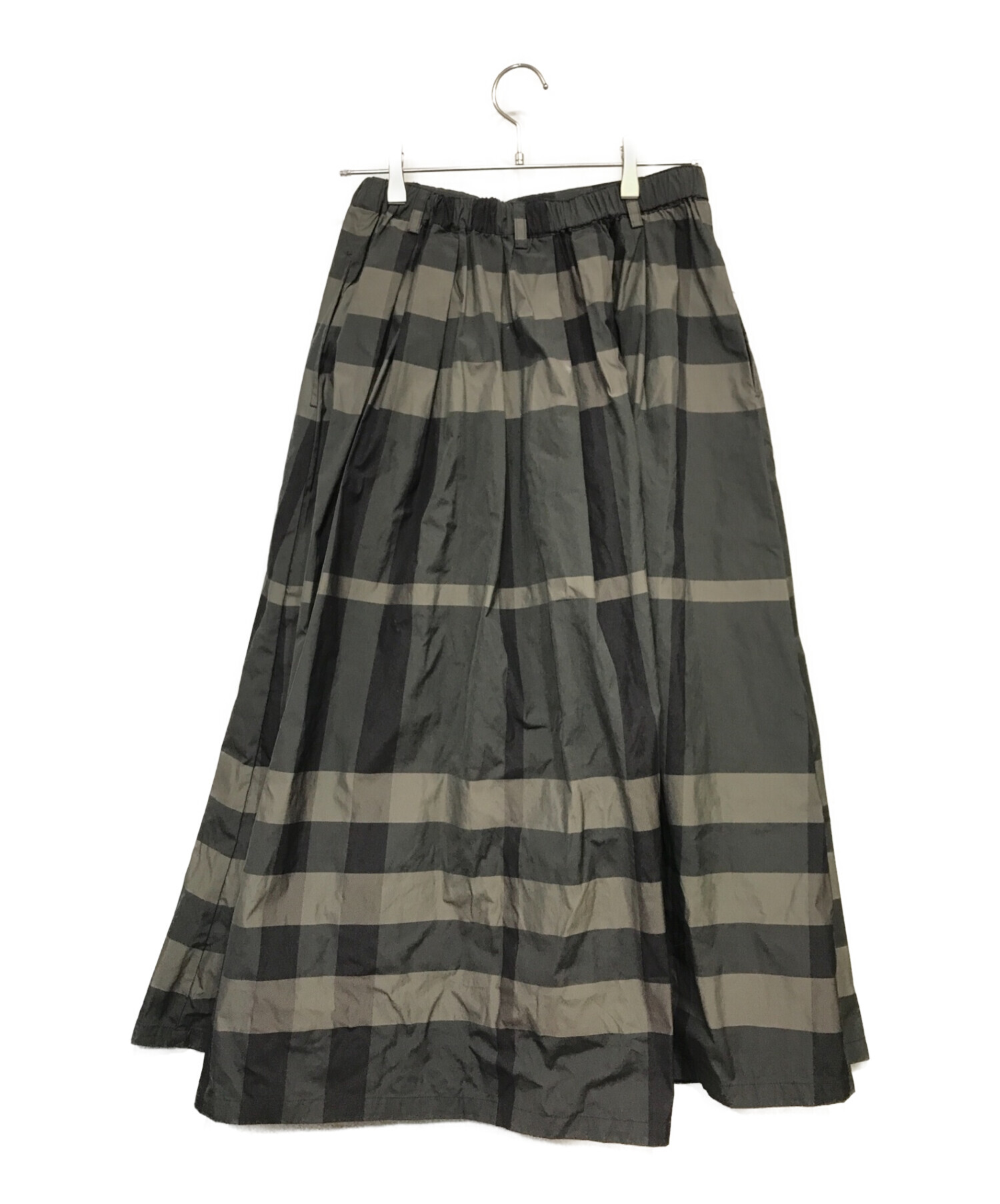 ビアズリーBEARDSLEY☆ビッグチェックタフタロングスカート