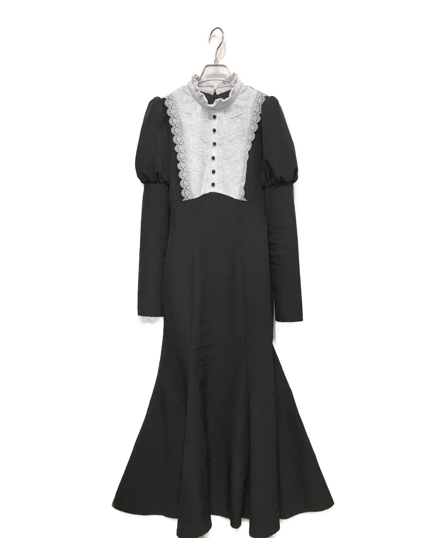 Rose Muse (ロゼミューズ) lace maid style dress rosemuse カットソーワンピース ブラック サイズ:M