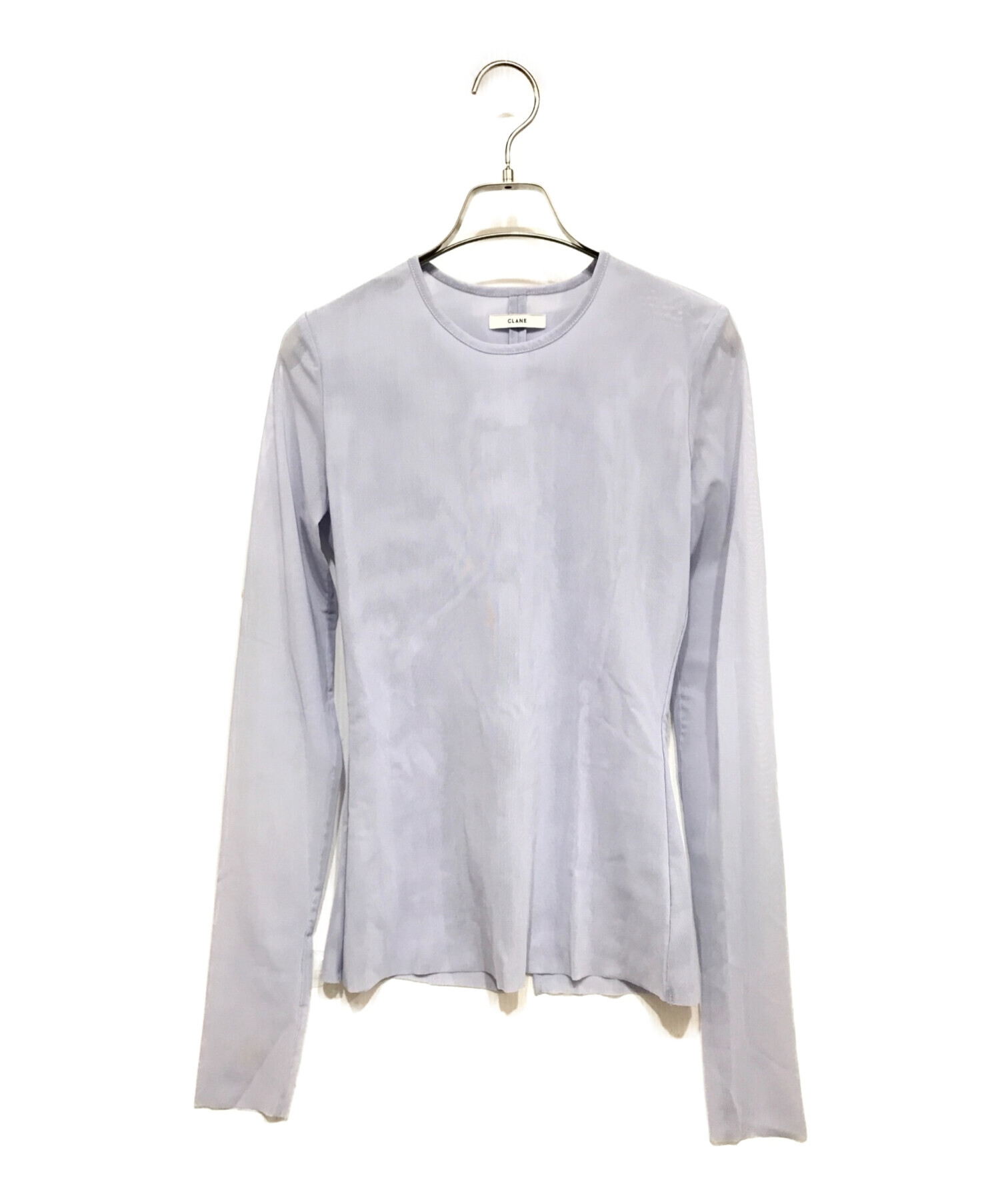 中古・古着通販】CLANE (クラネ) SHEER MESH CREW NECK TOPS シア 