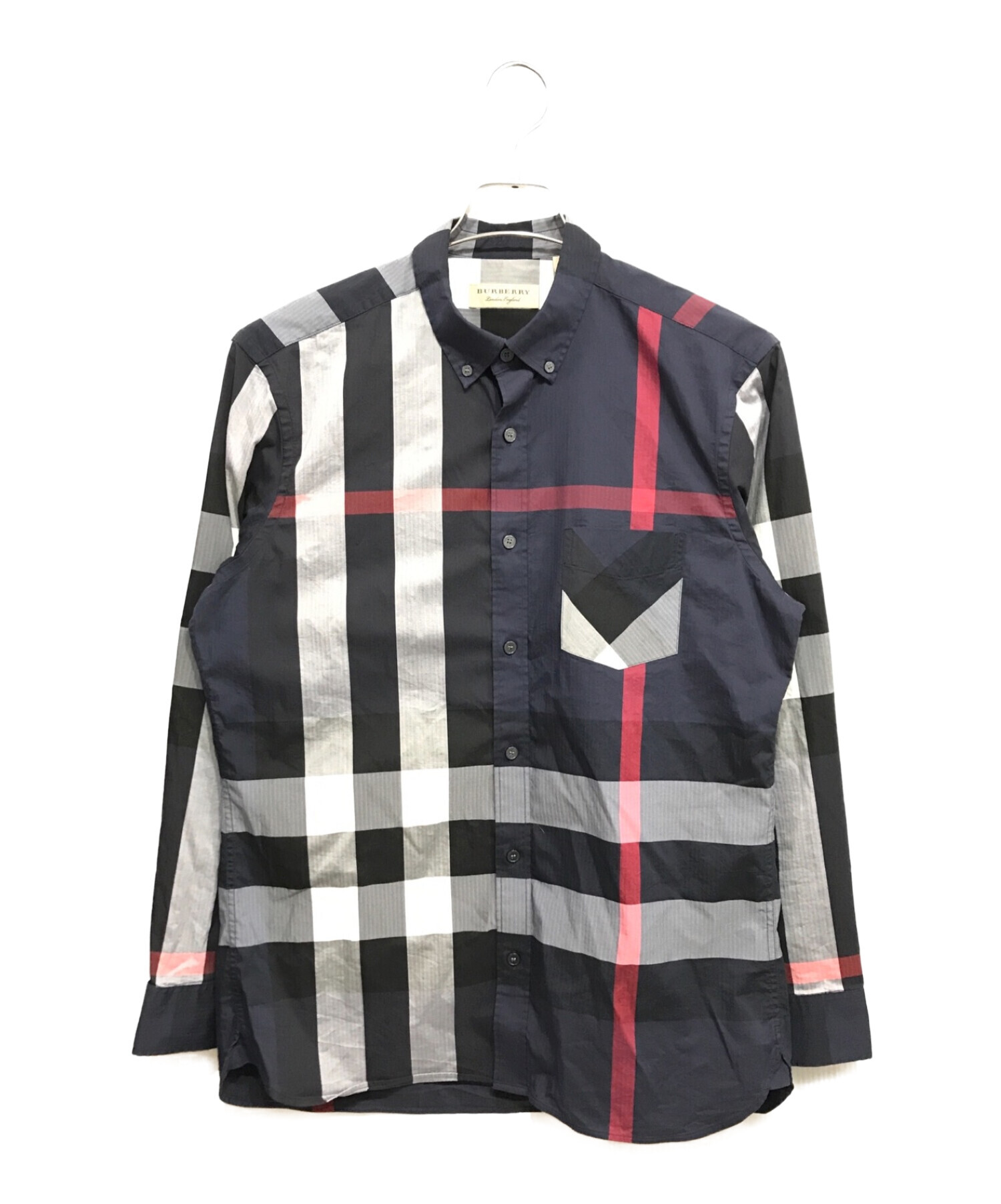 中古・古着通販】BURBERRY (バーバリー) THORNABY SHIRTS メガチェック 