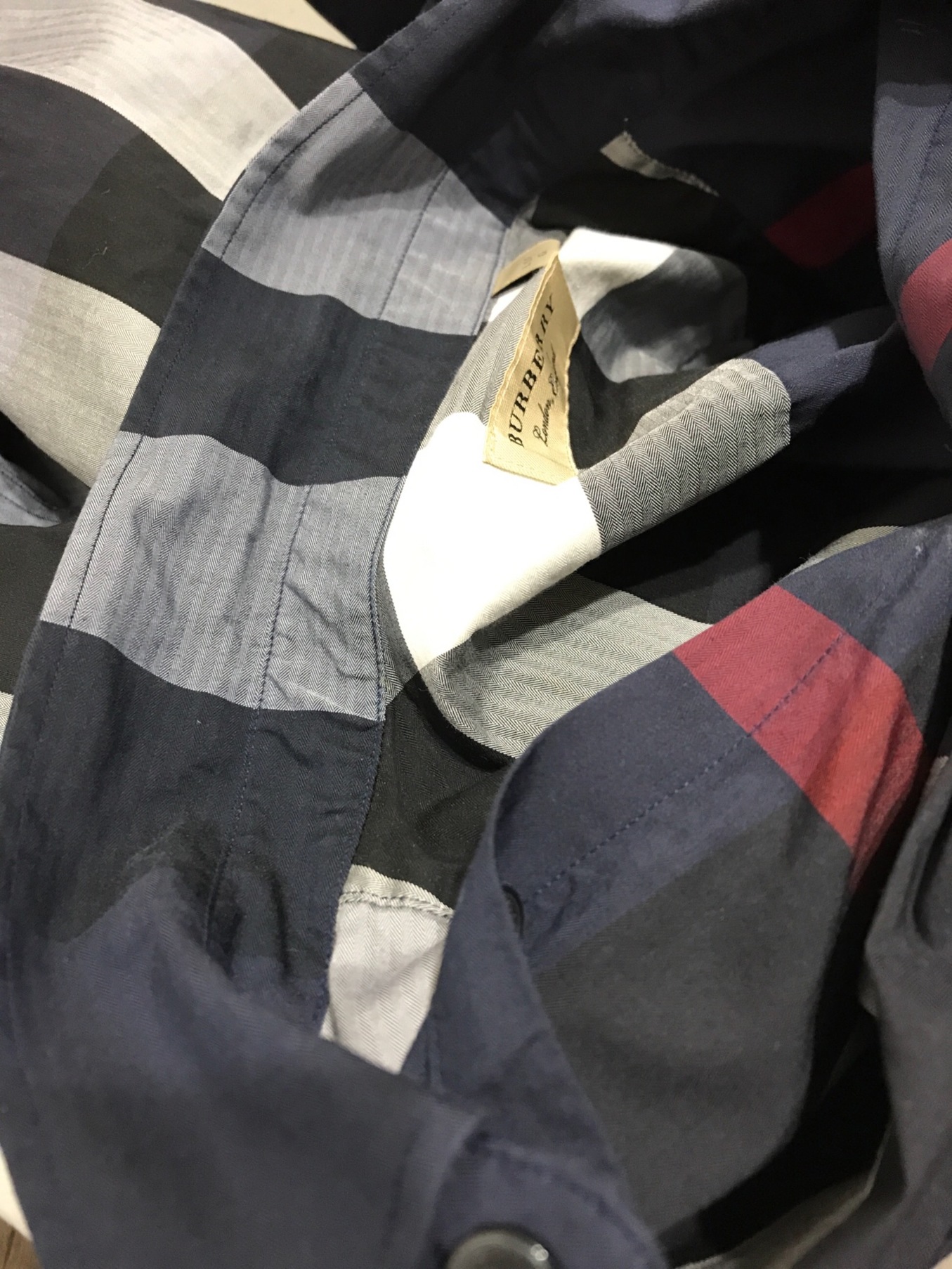 中古・古着通販】BURBERRY (バーバリー) THORNABY SHIRTS メガチェック 
