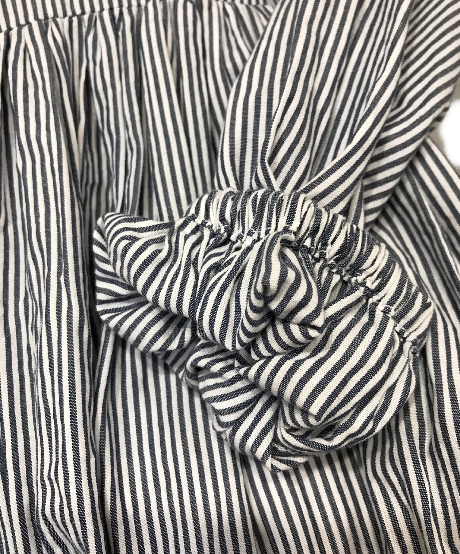中古・古着通販】BEARDSLEY (ビアズリー) 先染めギャザーワンピース 