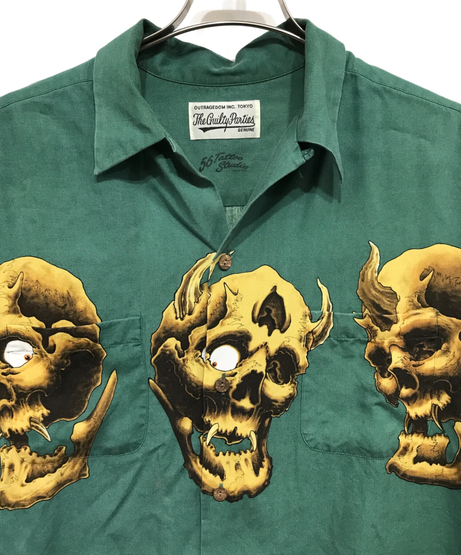 sss world corp アロハシャツ（SSS WORLD CORP FOULARD MOTORHEAD LONG 