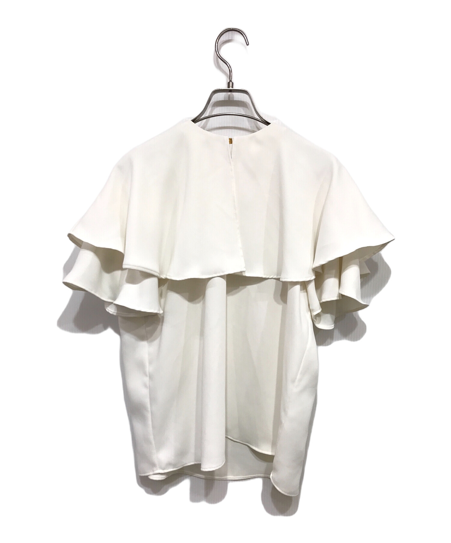 NOBLE ノーブル ケープフリルブラウス