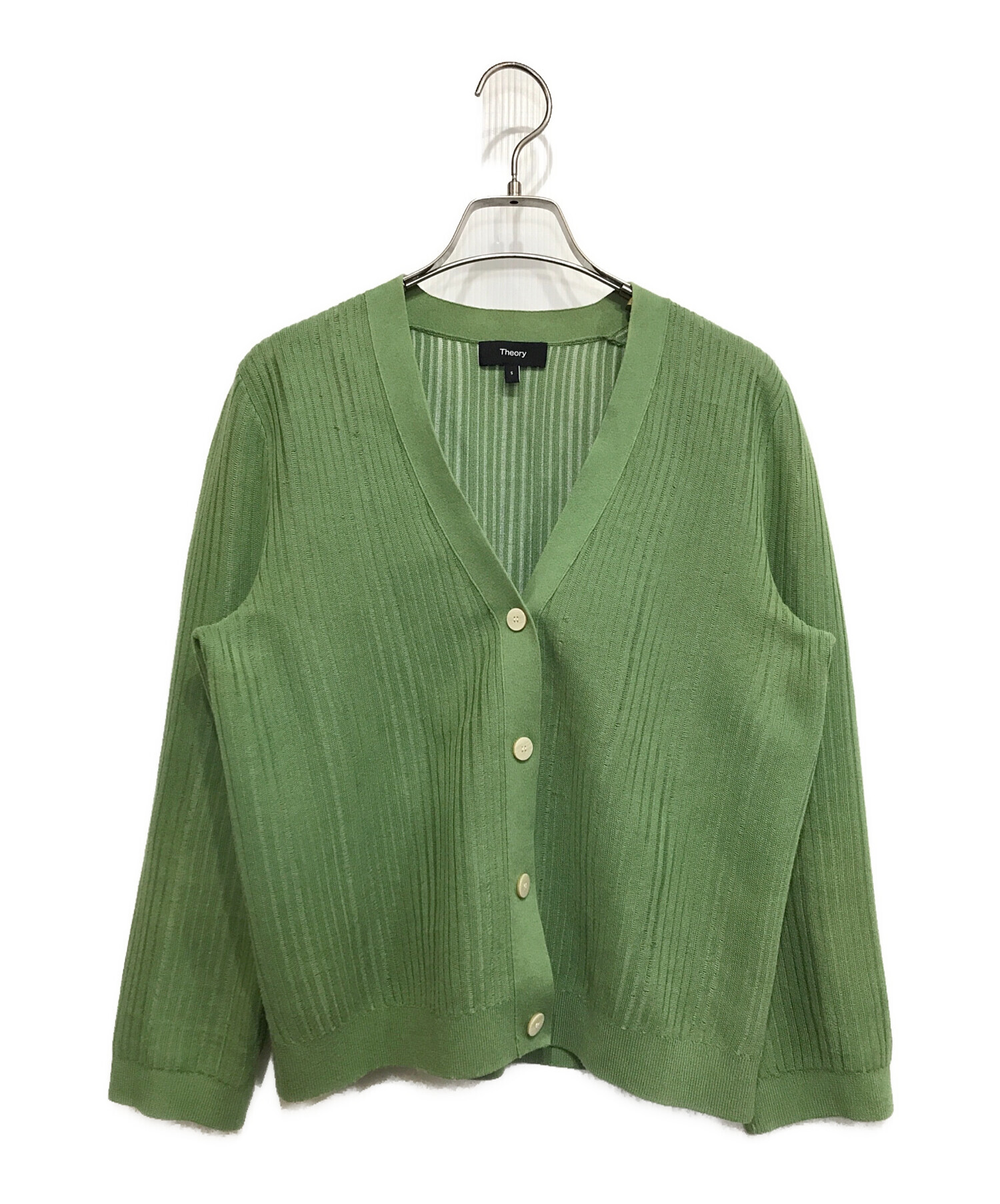 中古・古着通販】theory (セオリー) Matte Cotton Shrunken Cardi V 