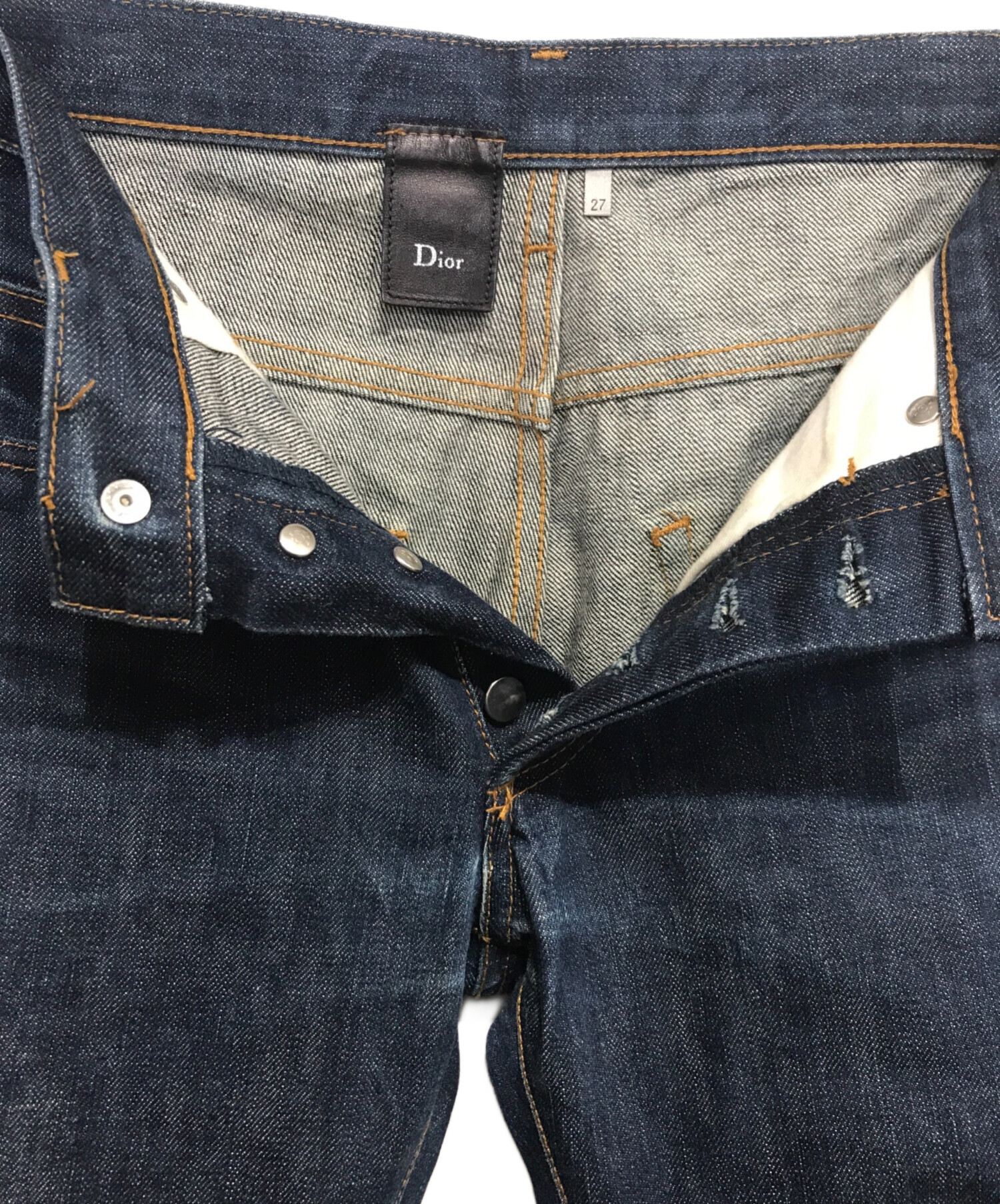中古・古着通販】Dior (ディオール) スキニーデニムパンツ ブルー  