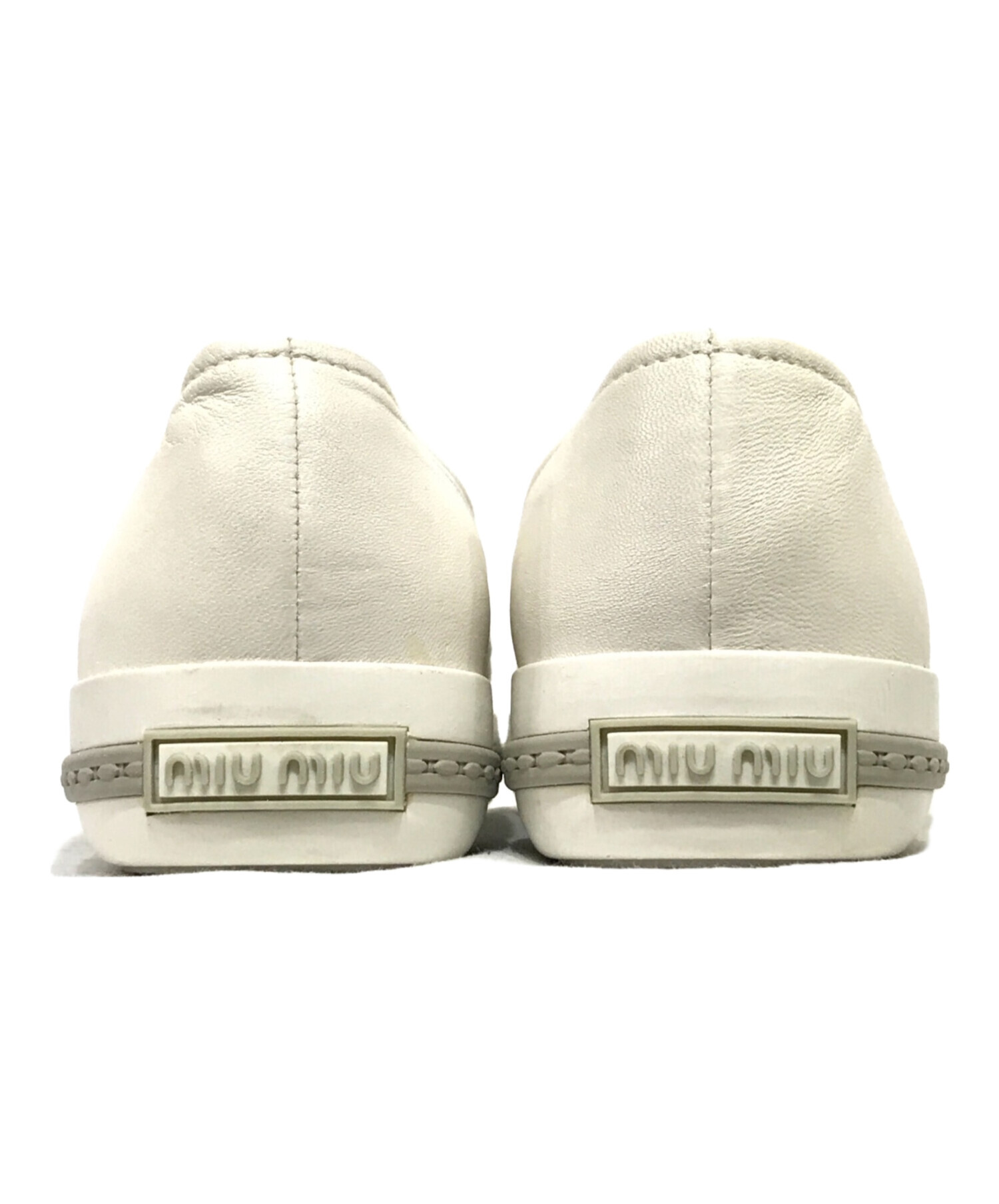 中古・古着通販】MIU MIU (ミュウミュウ) メタルキャップスリッポン 