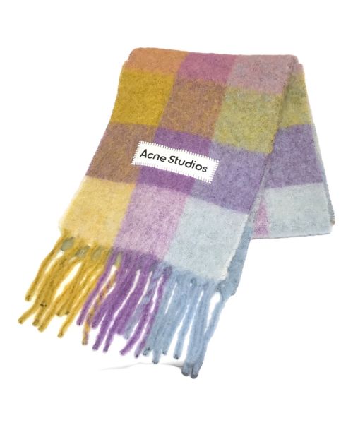 ACNE STUDIOS アクネ ストゥディオズ ウールマフラー 美品 大判 ロゴ