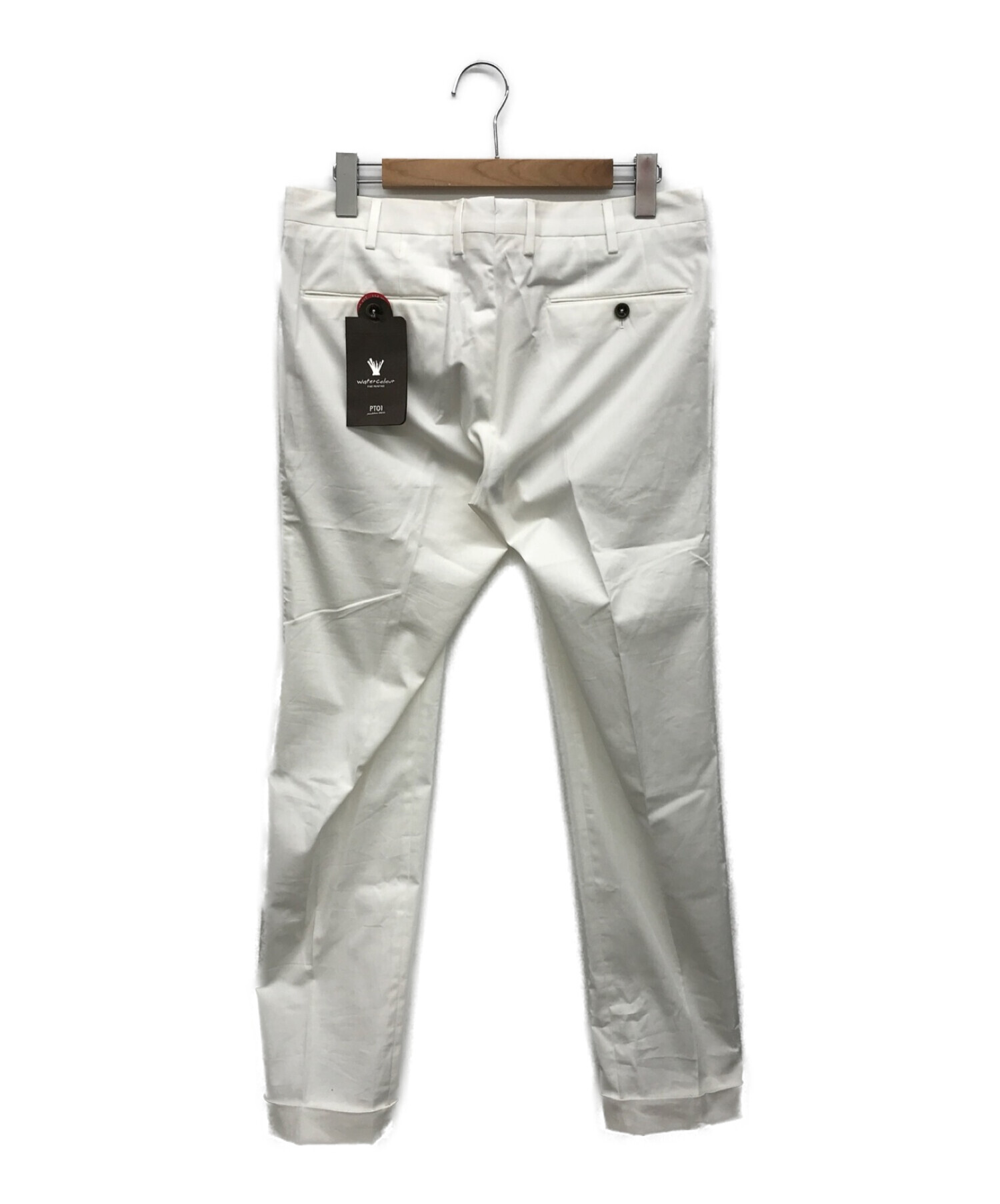 PT01 (ピーティーゼロウーノ) パンツ ホワイト サイズ:48 未使用品