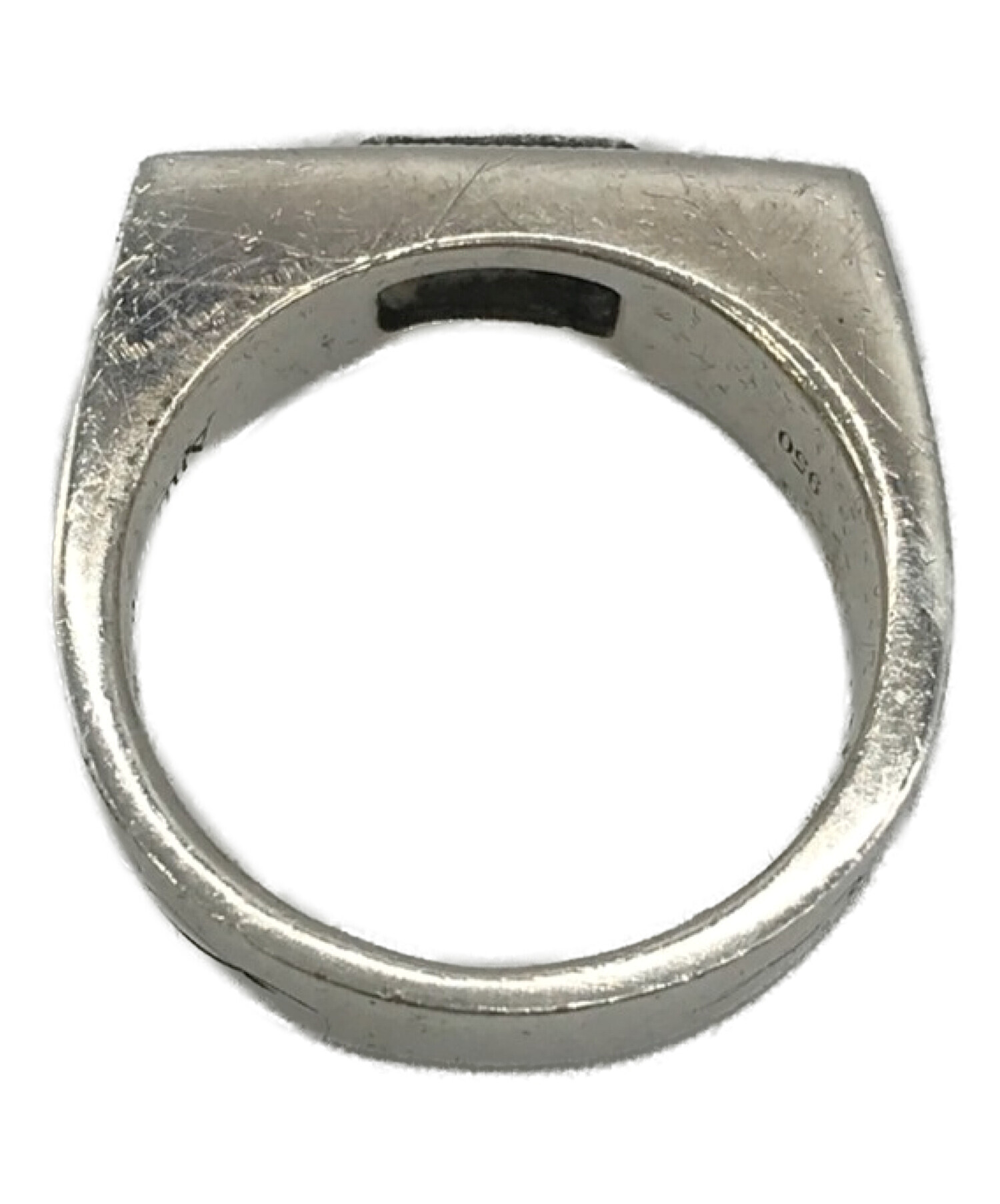 Antidote (アンチドート) Engraved Octagon Cutstone Ring シルバー サイズ:14号