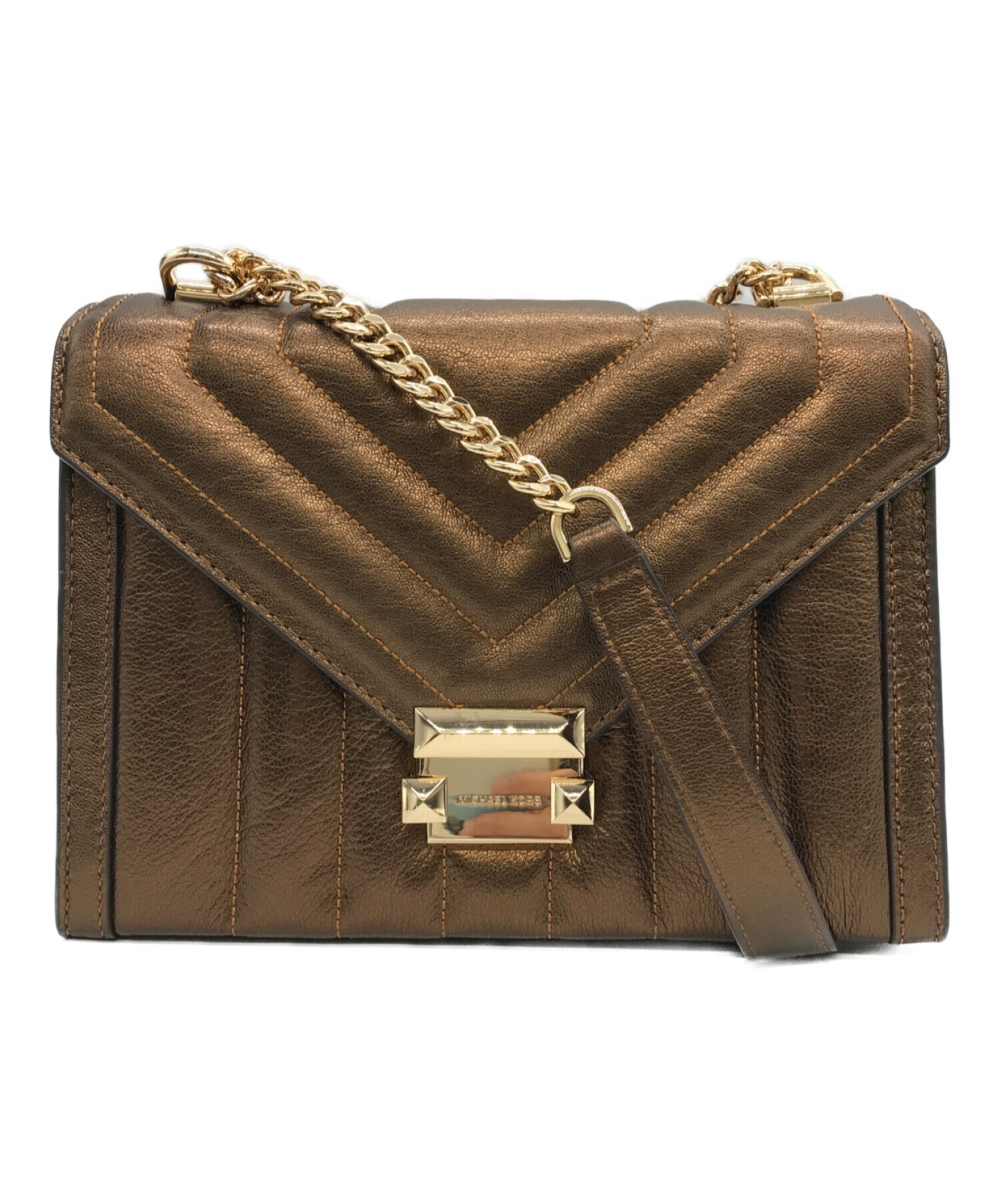 マイケルコース 快く ショルダーバッグ ブラウン MICHAEL KORS チェーン