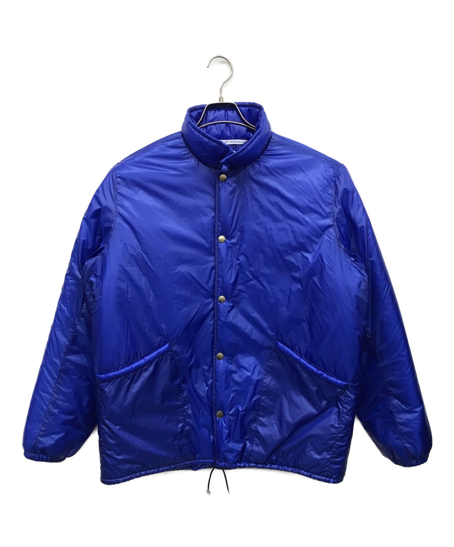 NECESSARY or UNNECESSARY (ネセサリーオアアンネセサリー) 中綿ジャケット ブルー サイズ:3