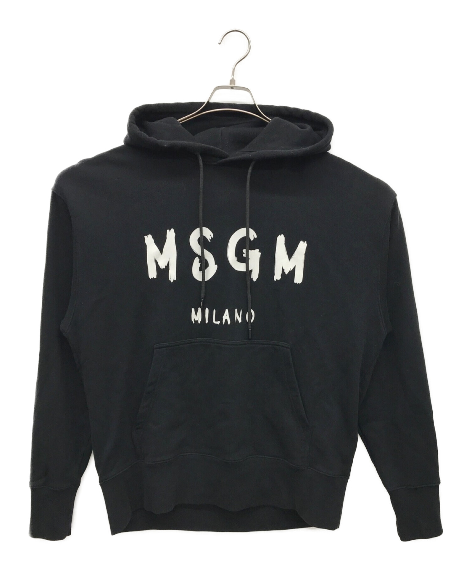MSGM エムエスジーエム 新品 ロゴ パーカー Mサイズ ブラック