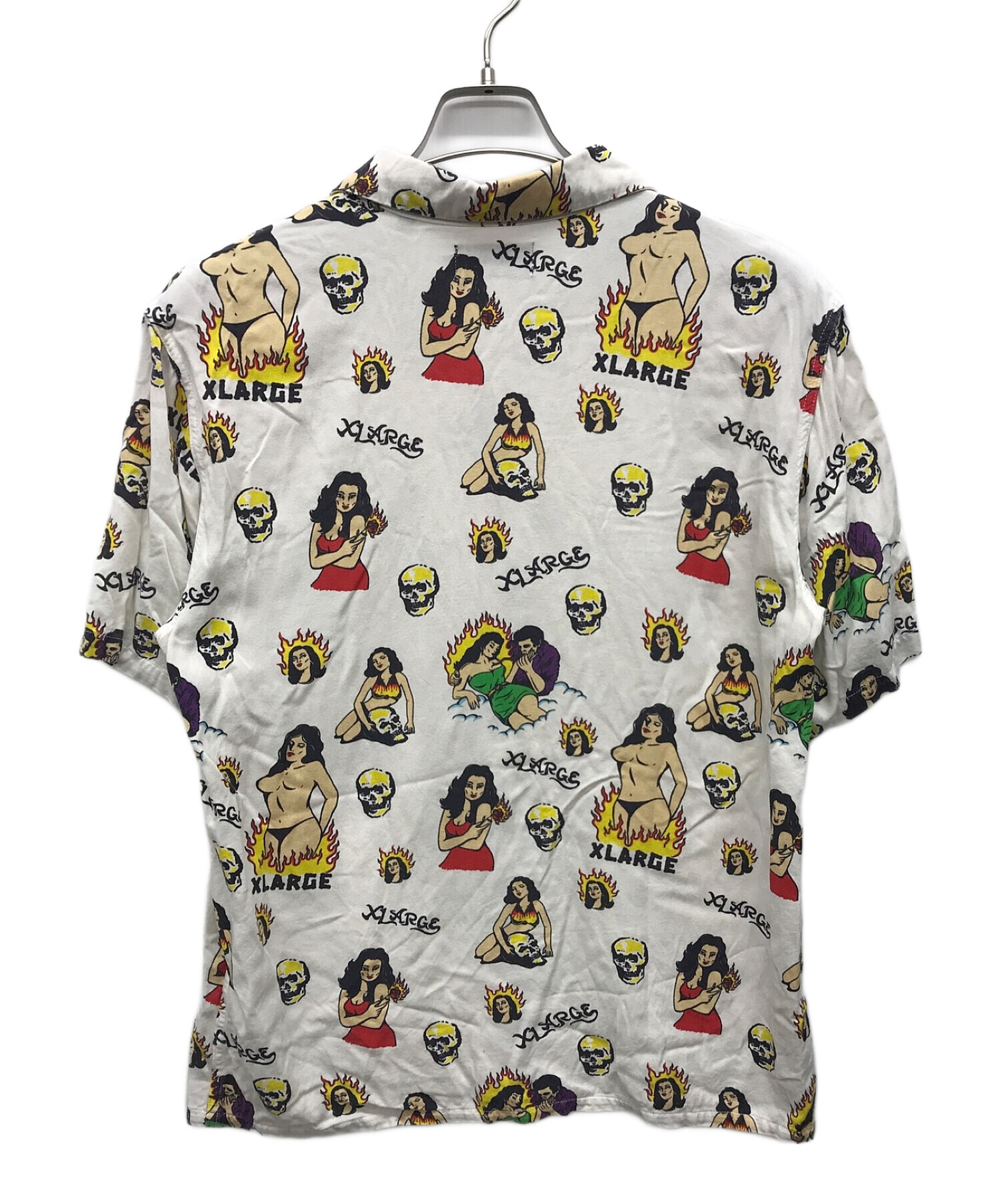 中古・古着通販】X-LARGE (エクストララージ) アロハシャツ ホワイト  
