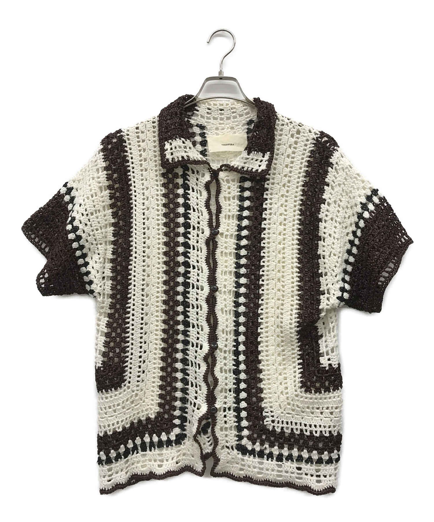 中古・古着通販】TODAYFUL (トゥデイフル) クロシェニットシャツ 