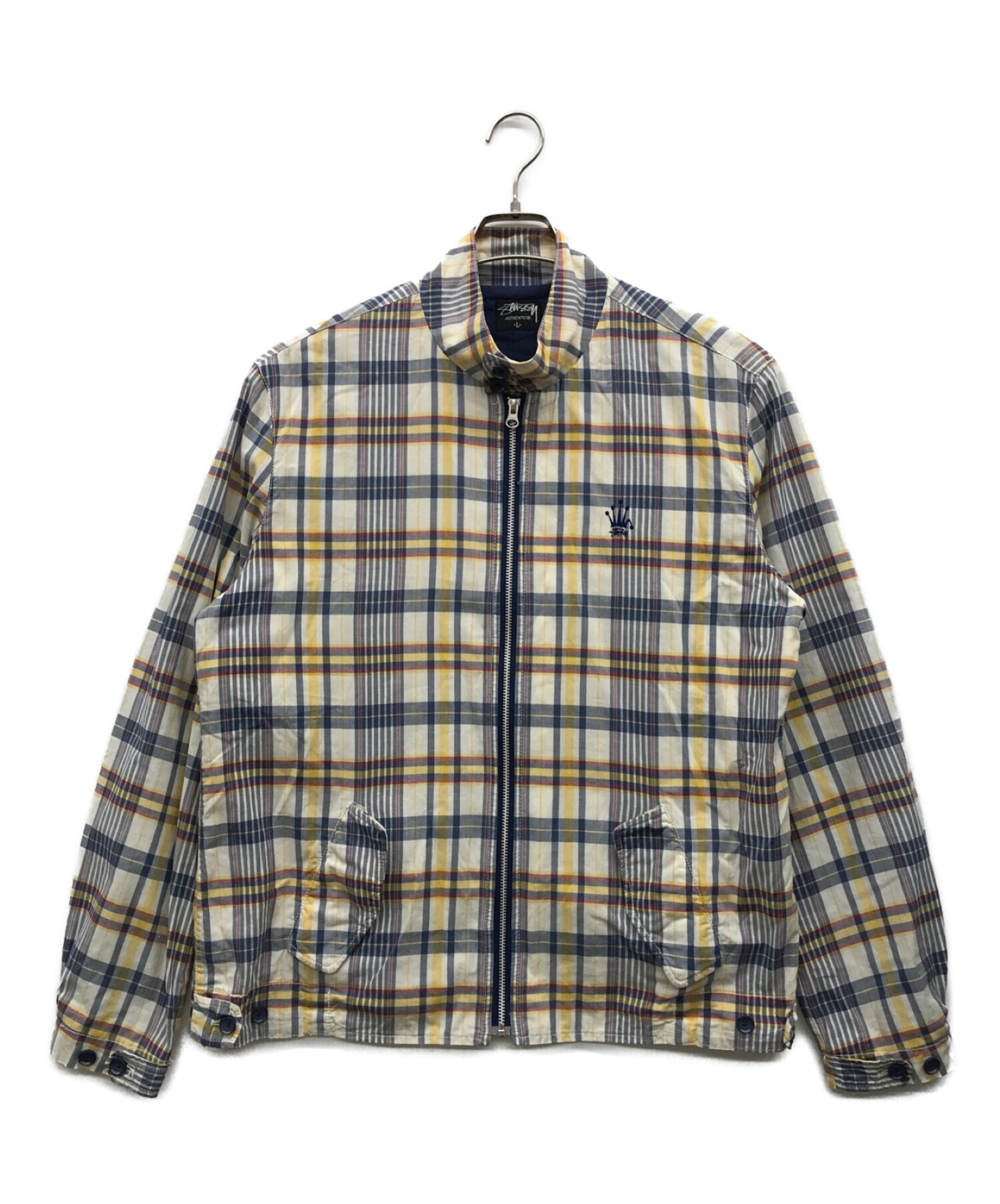 中古・古着通販】stussy (ステューシー) ジップブルゾン アイボリー 
