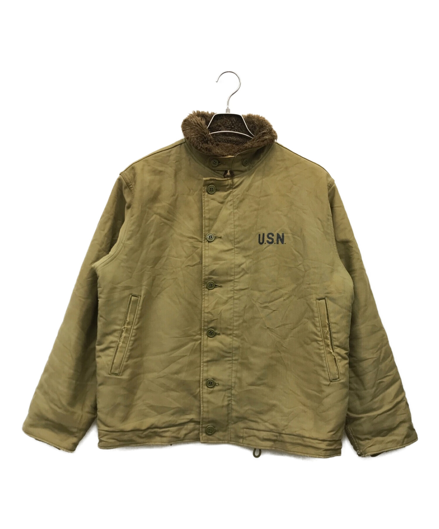 中古・古着通販】MILITARY (ミリタリー) n-1デッキジャケット ベージュ 