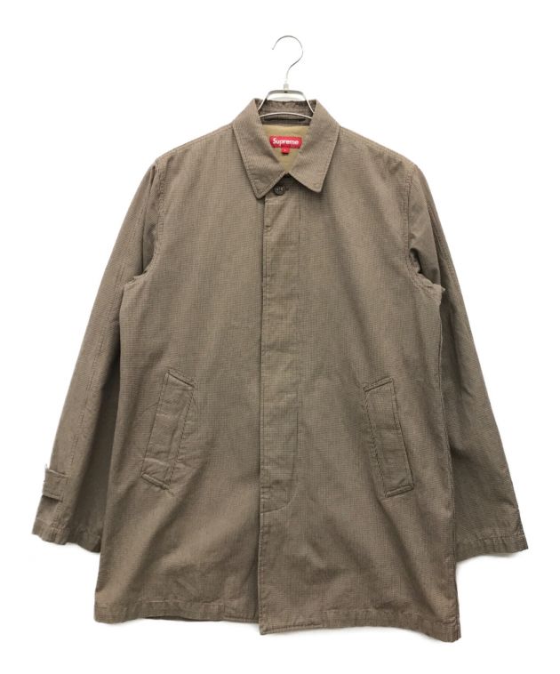 中古・古着通販】Supreme (シュプリーム) ステンカラーコート ブラウン 
