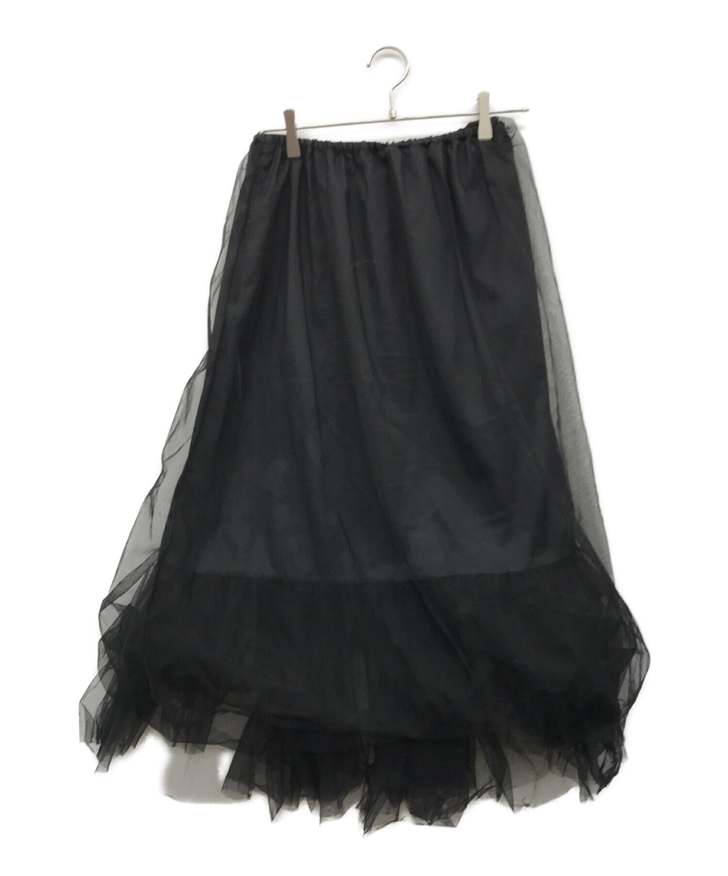 SLOBE IENA (スローブ イエナ) レイヤードチュチュスカート ブラック サイズ:38