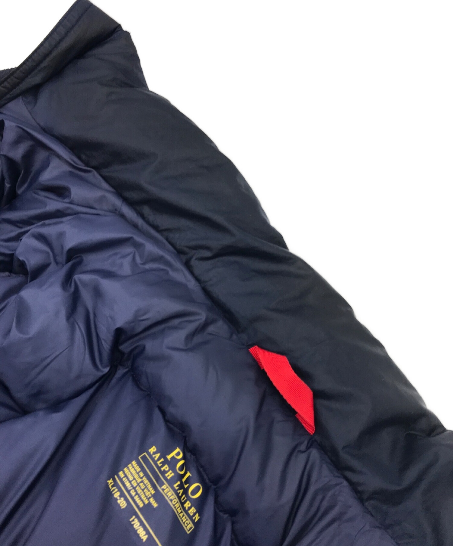 美品】ラルフローレンキッズダウンジャケット18-20/170ネイビー