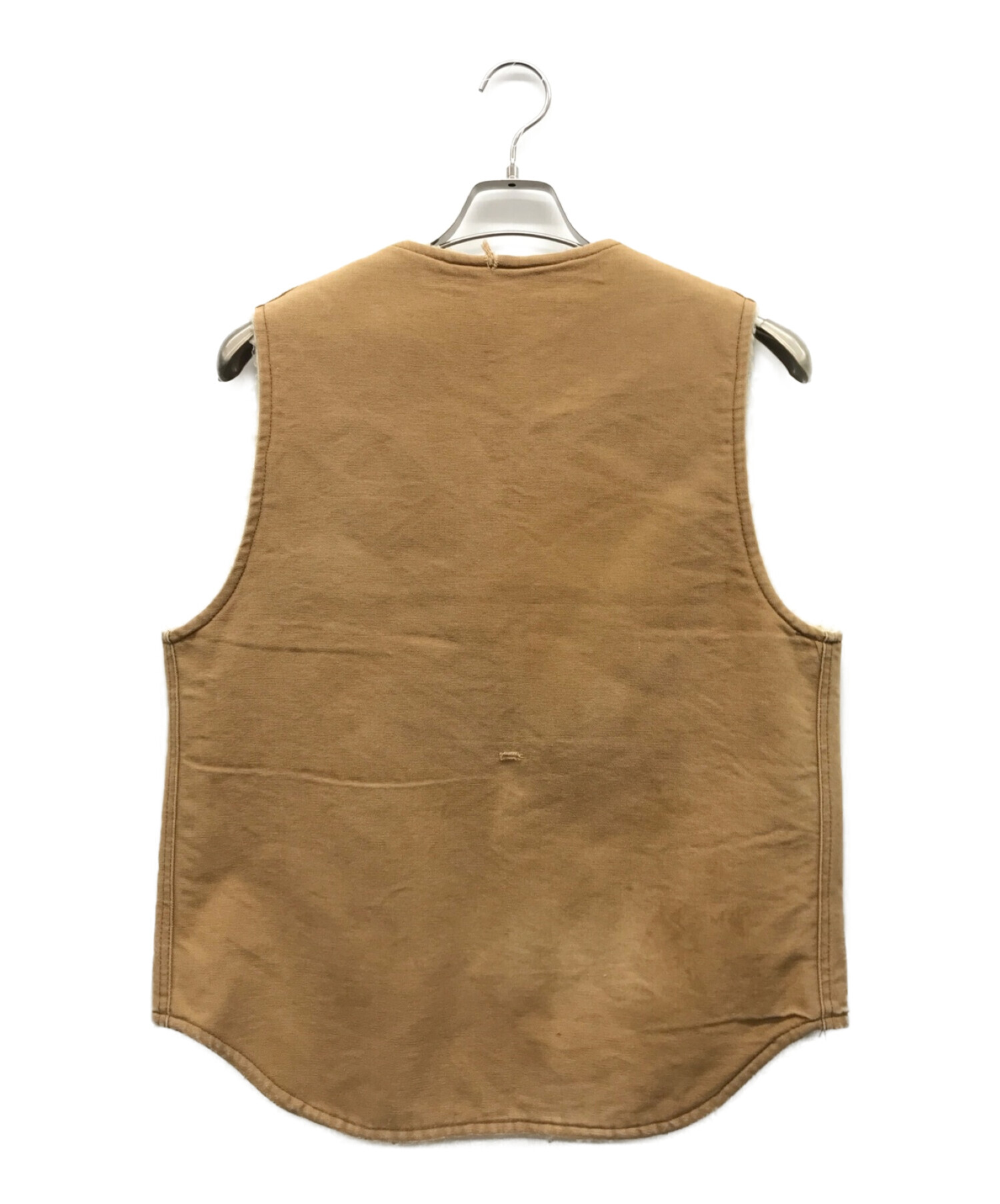 中古・古着通販】CarHartt (カーハート) ダック地ベスト ベージュ 