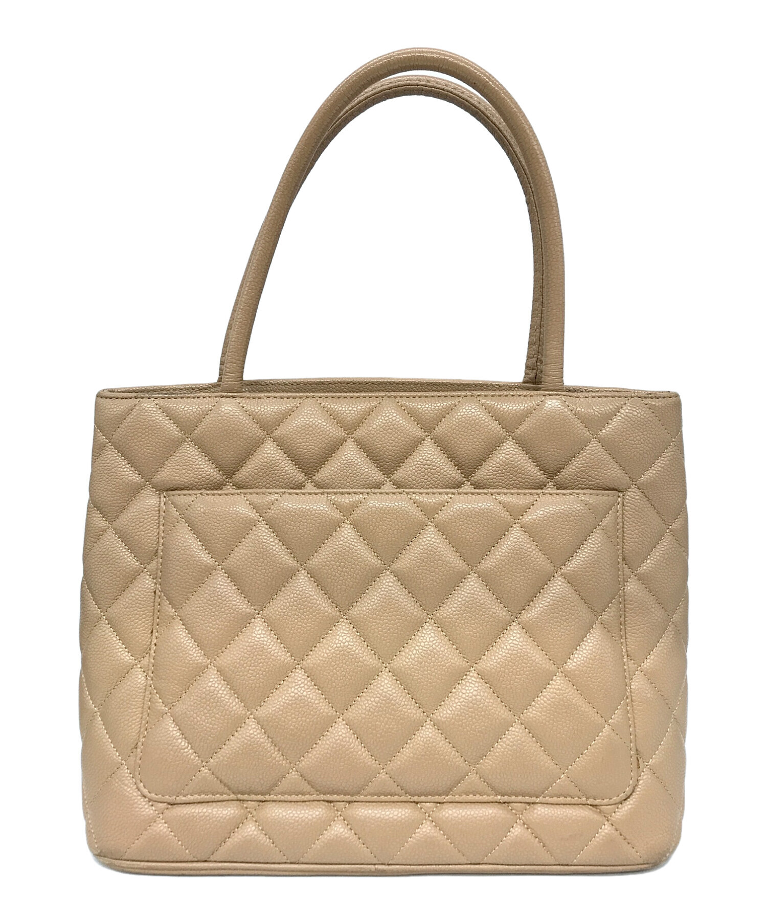 中古・古着通販】CHANEL (シャネル) 復刻トートバッグ ベージュ  