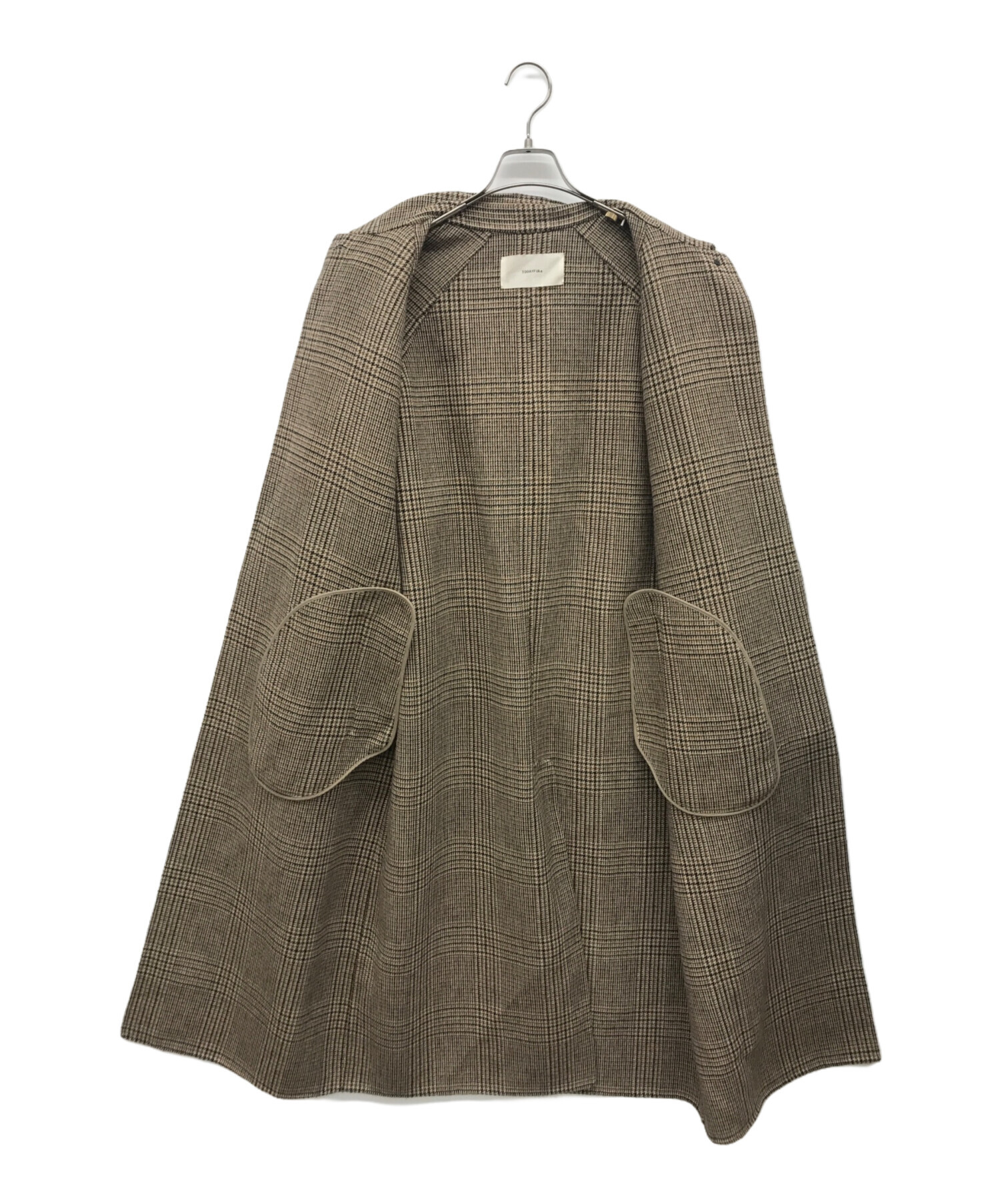 中古・古着通販】TODAYFUL (トゥデイフル) Soutiencollar Check Coat 