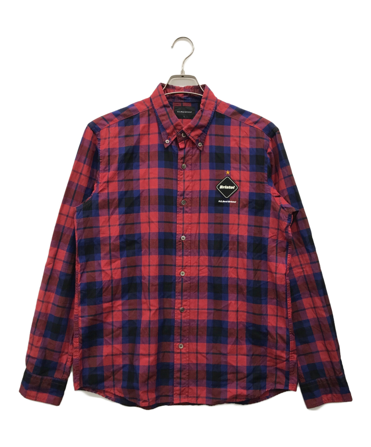 中古・古着通販】F.C.R.B. (エフシーアールビー) チェックシャツ 