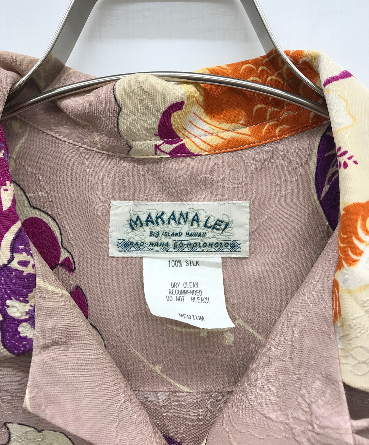 中古・古着通販】MAKANA LEI (マカナレイ) アロハシャツ ピンク サイズ 