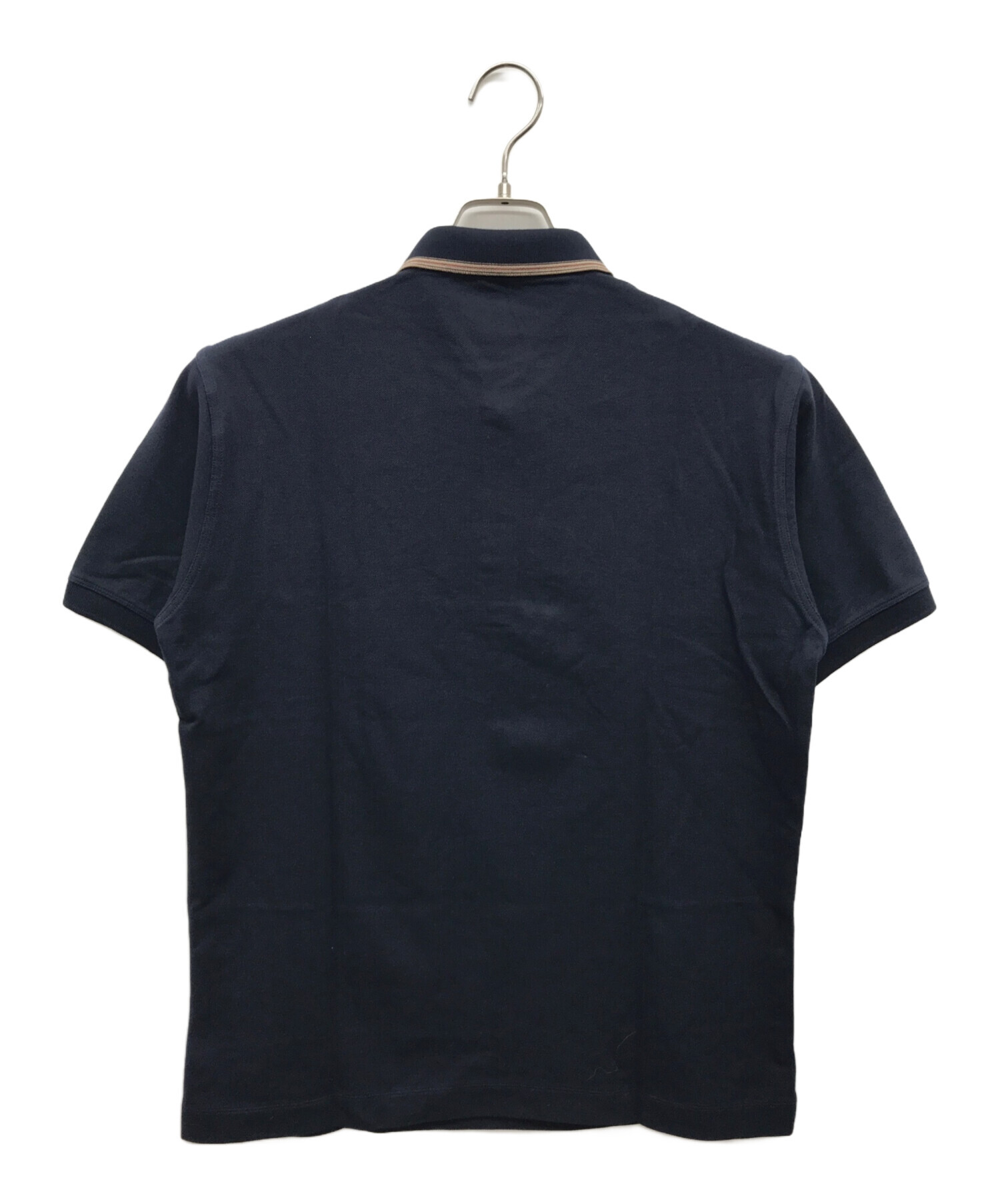 中古・古着通販】BURBERRY (バーバリー) ポロシャツ ネイビー サイズ:L 