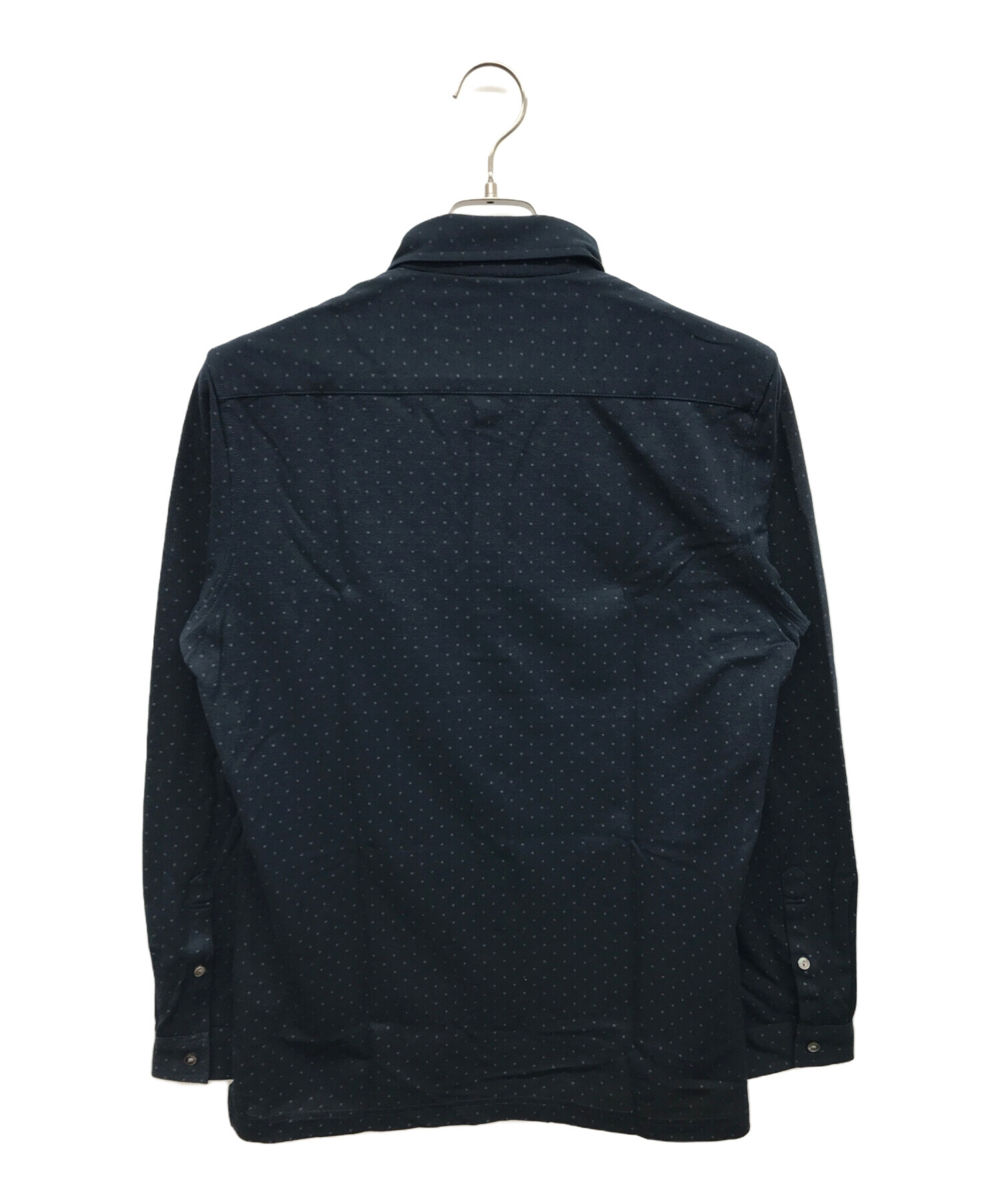 中古・古着通販】LACOSTE (ラコステ) 長袖ポロシャツ ネイビー サイズ 